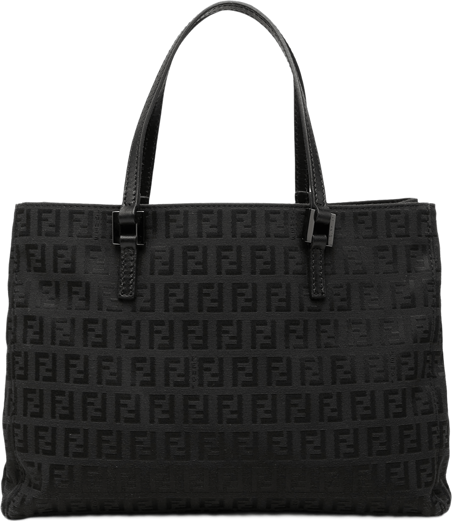 Fendi Zucchino Canvas Tote, från Luxclusif, i färgen svart.