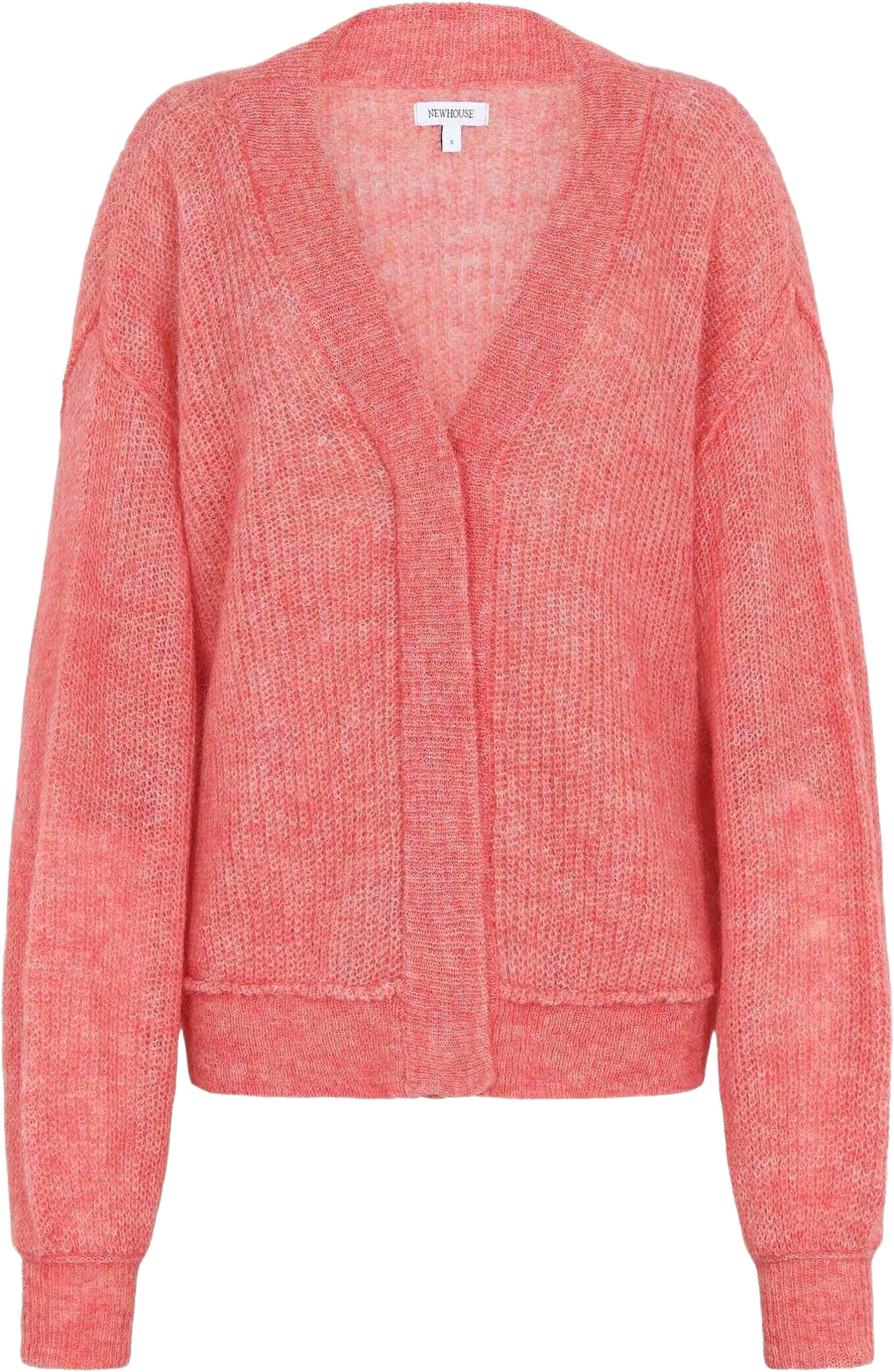 Alicia Mohair Cardigan, från Newhouse, i färgen rosa.
