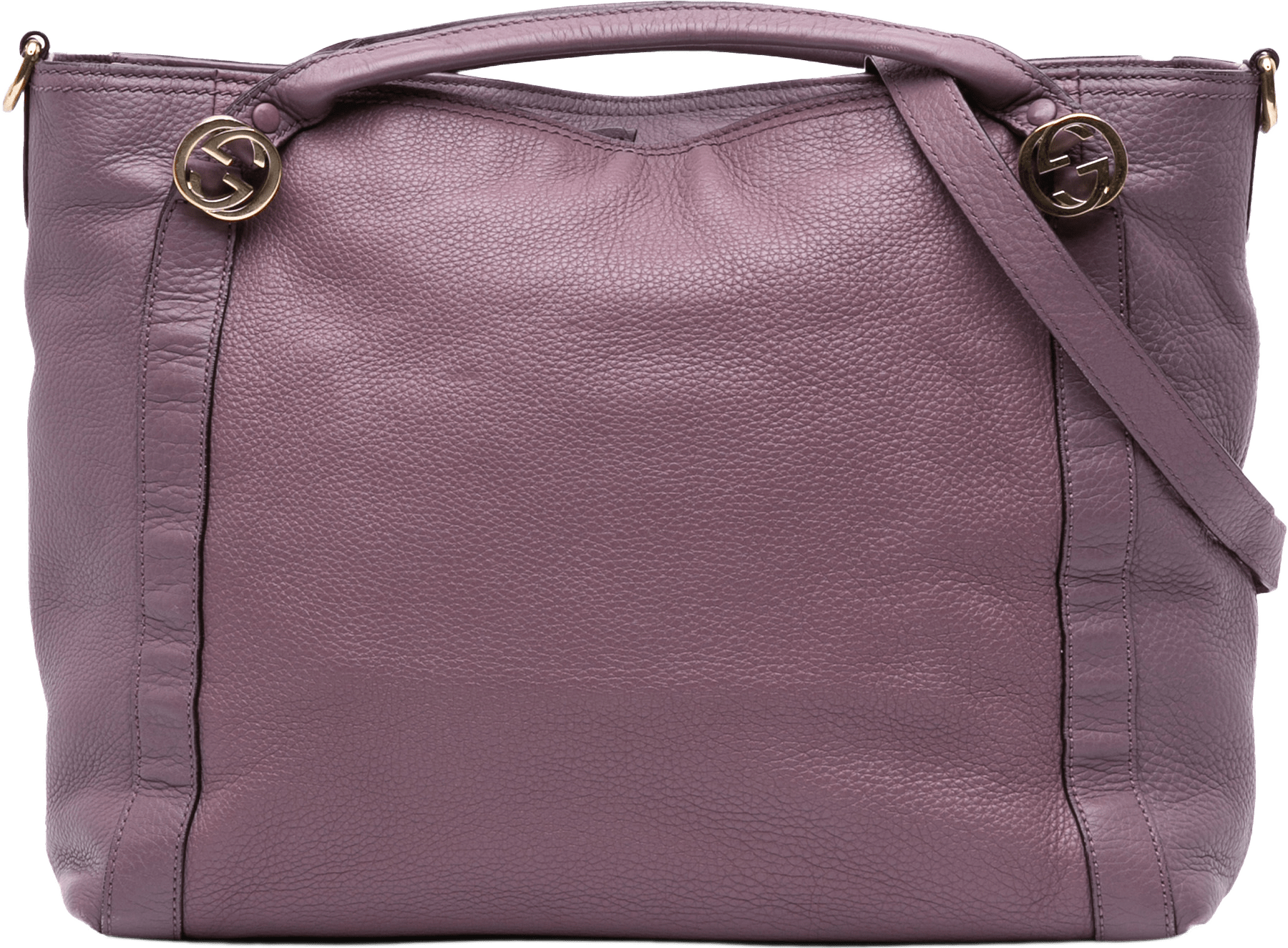 Gucci Medium Leather Miss Gg Satchel, från Luxclusif, i färgen lavender.
