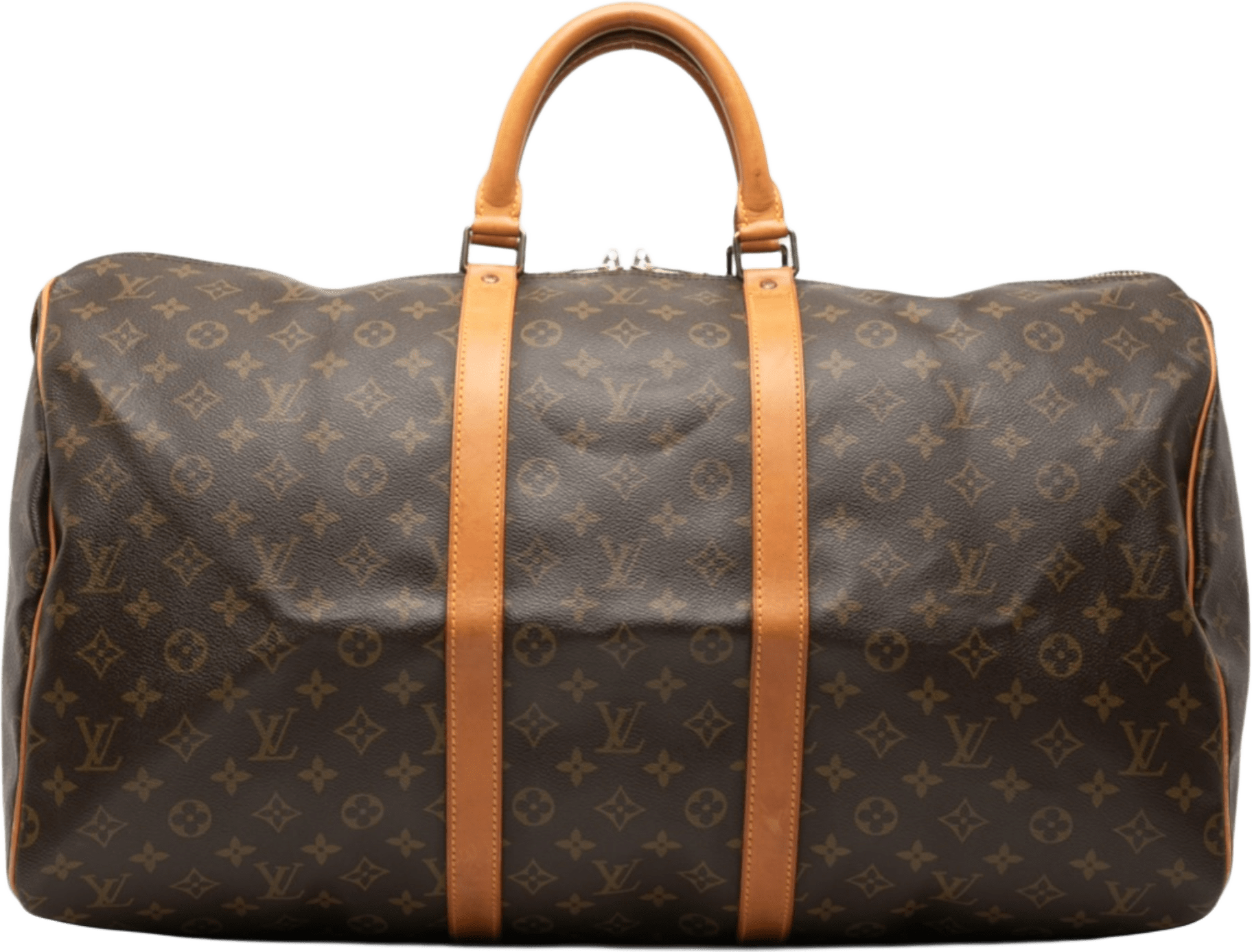 Louis Vuitton Monogram Keepall 55, från Luxclusif, i färgen brown.