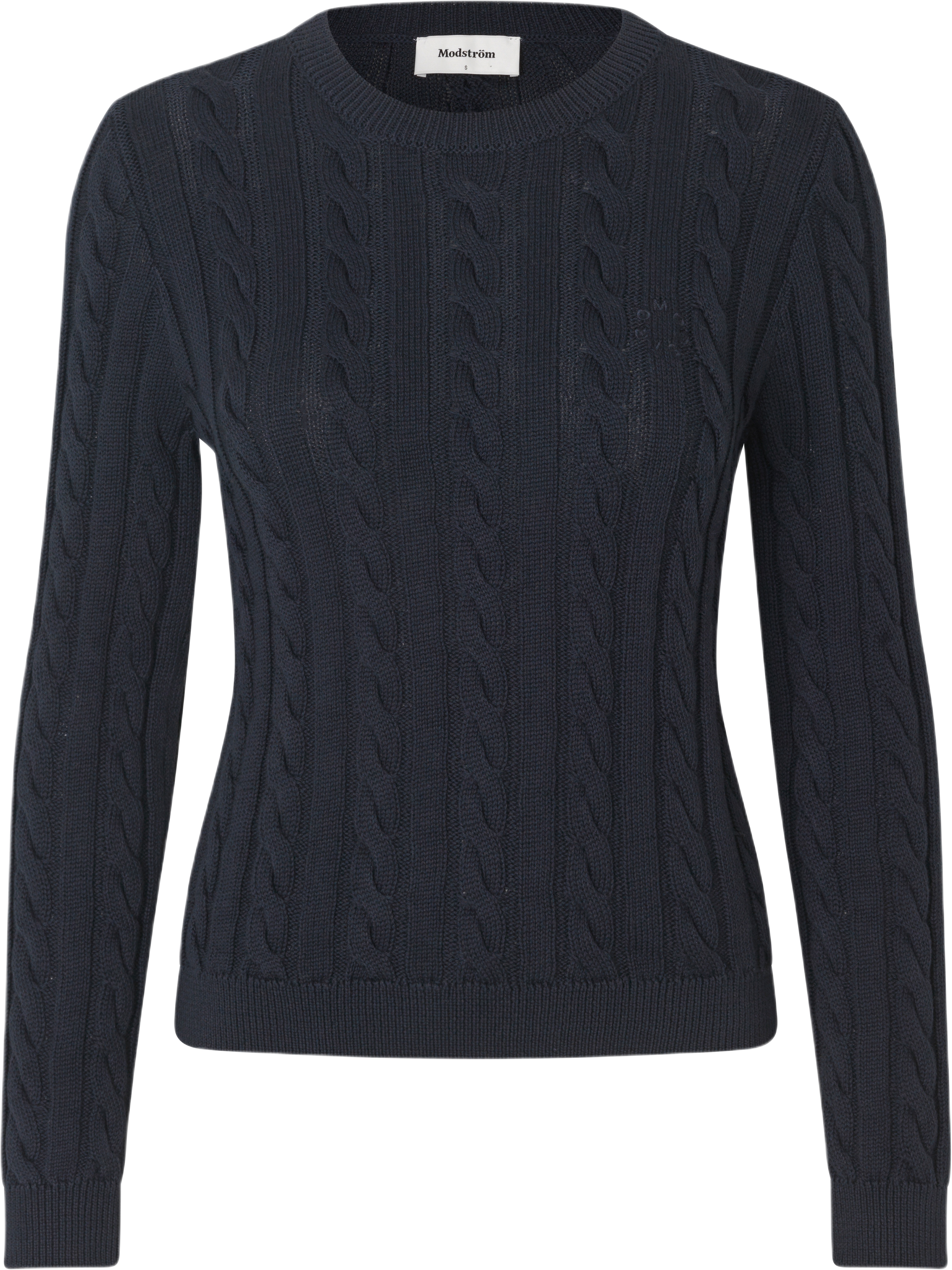 Sabremd O-neck, från Modström, i färgen navy sky.