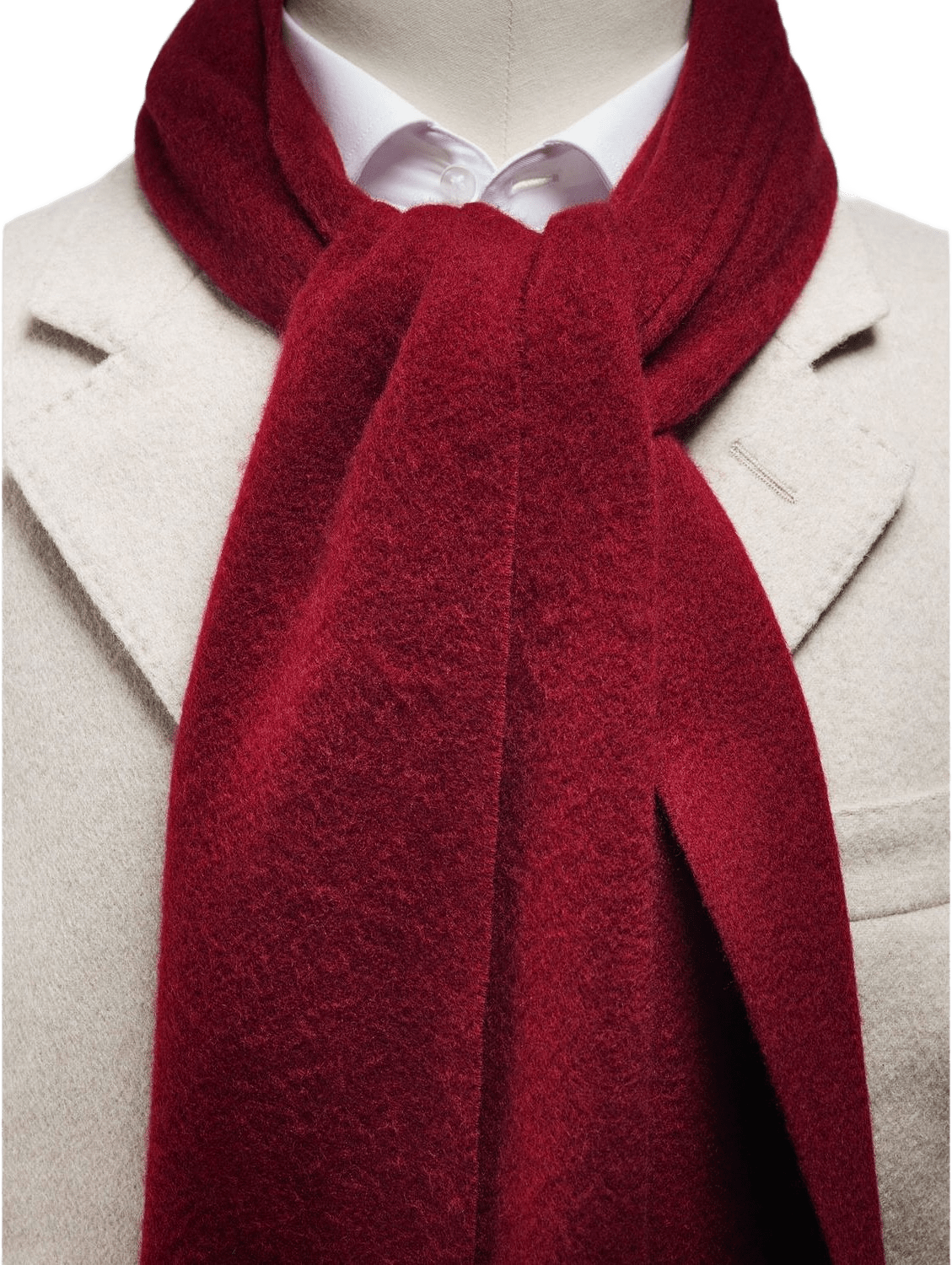 Kashmirhalsduk Herr, från John Henric, i färgen burgundy.