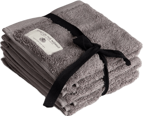 Handduk Spirit 30x30 cm 4-pack, från Spirit of the Nomad, i färgen misty grey.