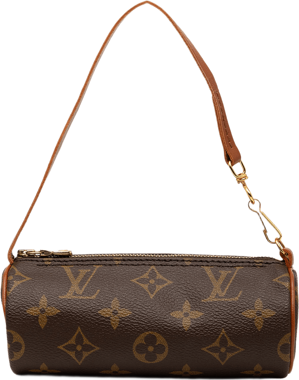 Louis Vuitton Monogram Papillon Pochette, från Luxclusif, i färgen brun.