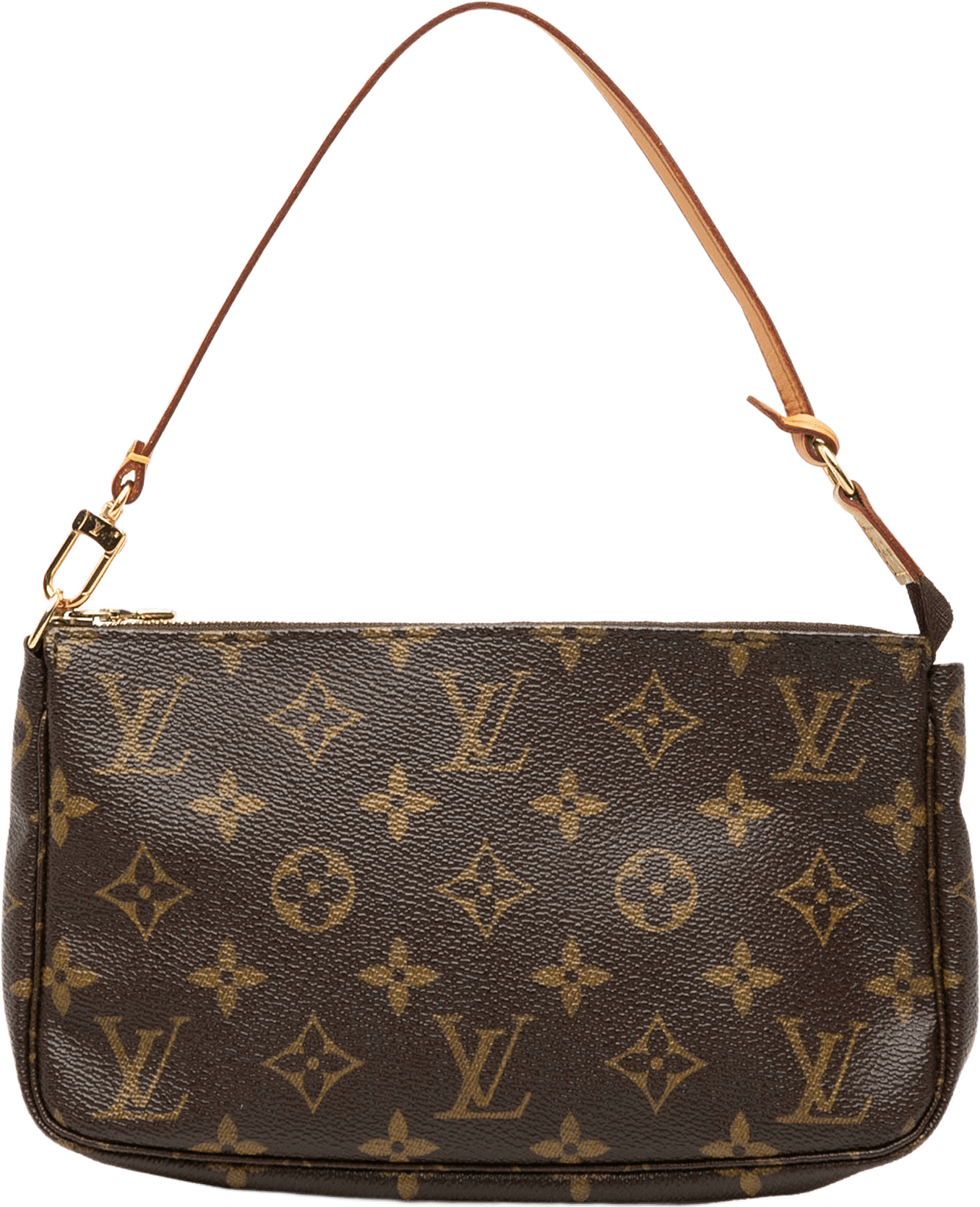 Louis Vuitton Monogram Pochette Accessoires, från Luxclusif, i färgen brown.