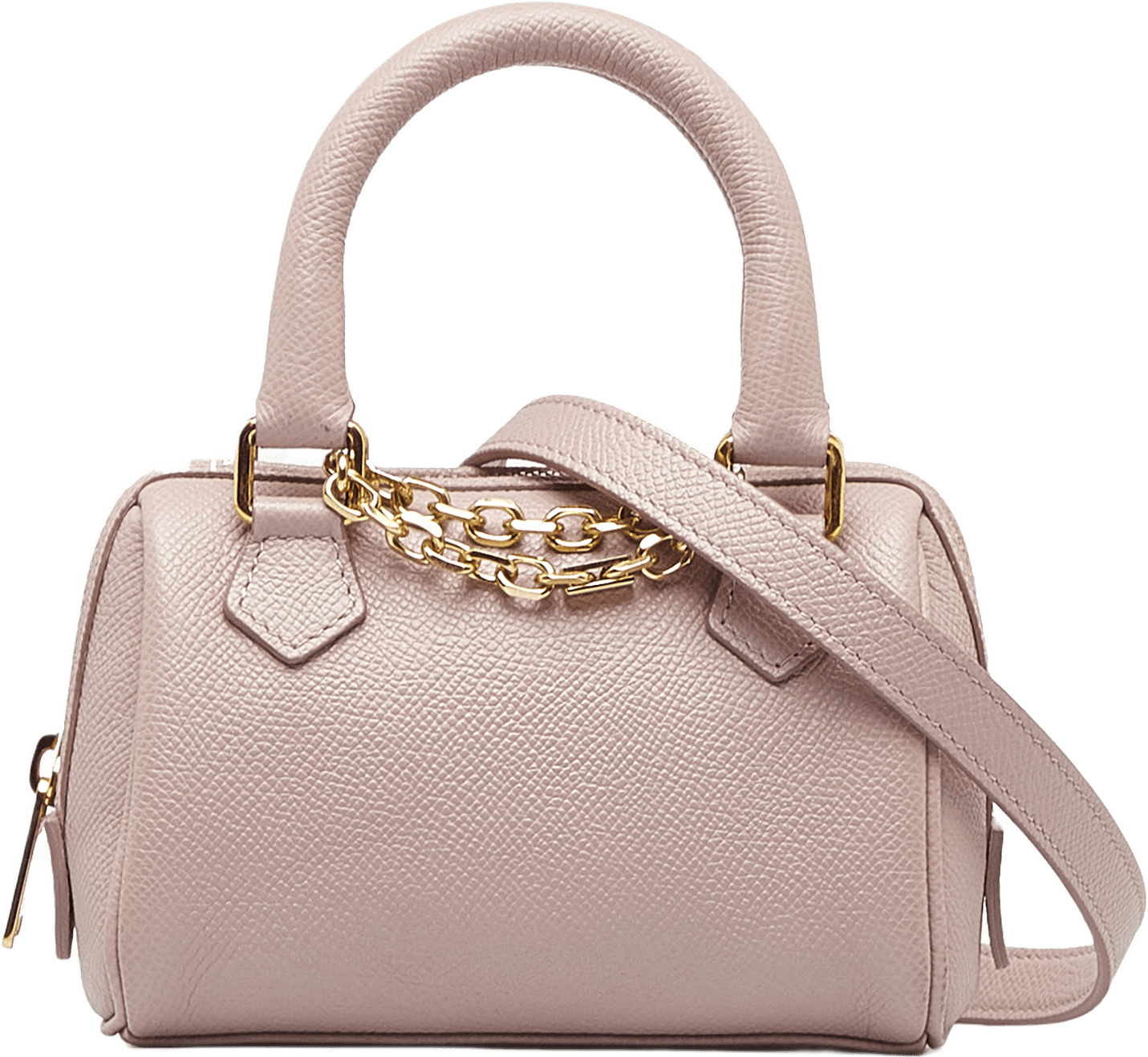 Celine Mini Grained Leather Chain Boston