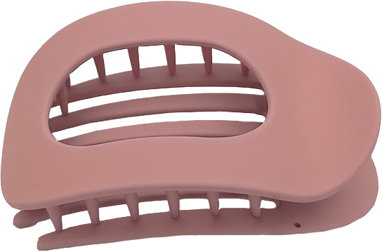 Oval Hårklämma Matt Beige 9,5cm, från Complement, i färgen pink.