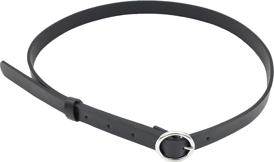 Stilrent Bälte I Imitationsläder, 1,8 Cm, från Complement, i färgen black.