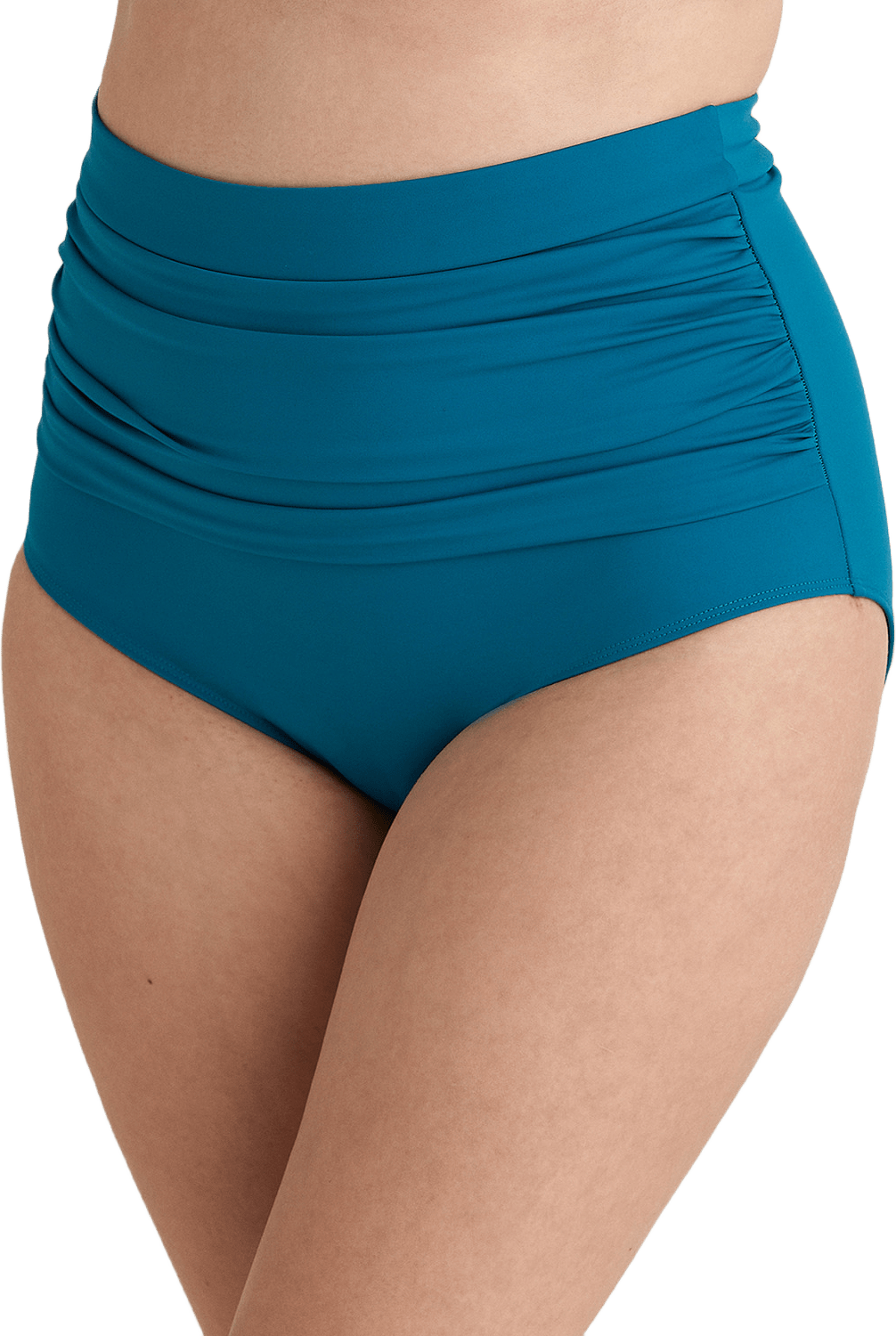 Maya Bikinitrosa Hög Midja, från Miss Mary of Sweden, i färgen petrol.