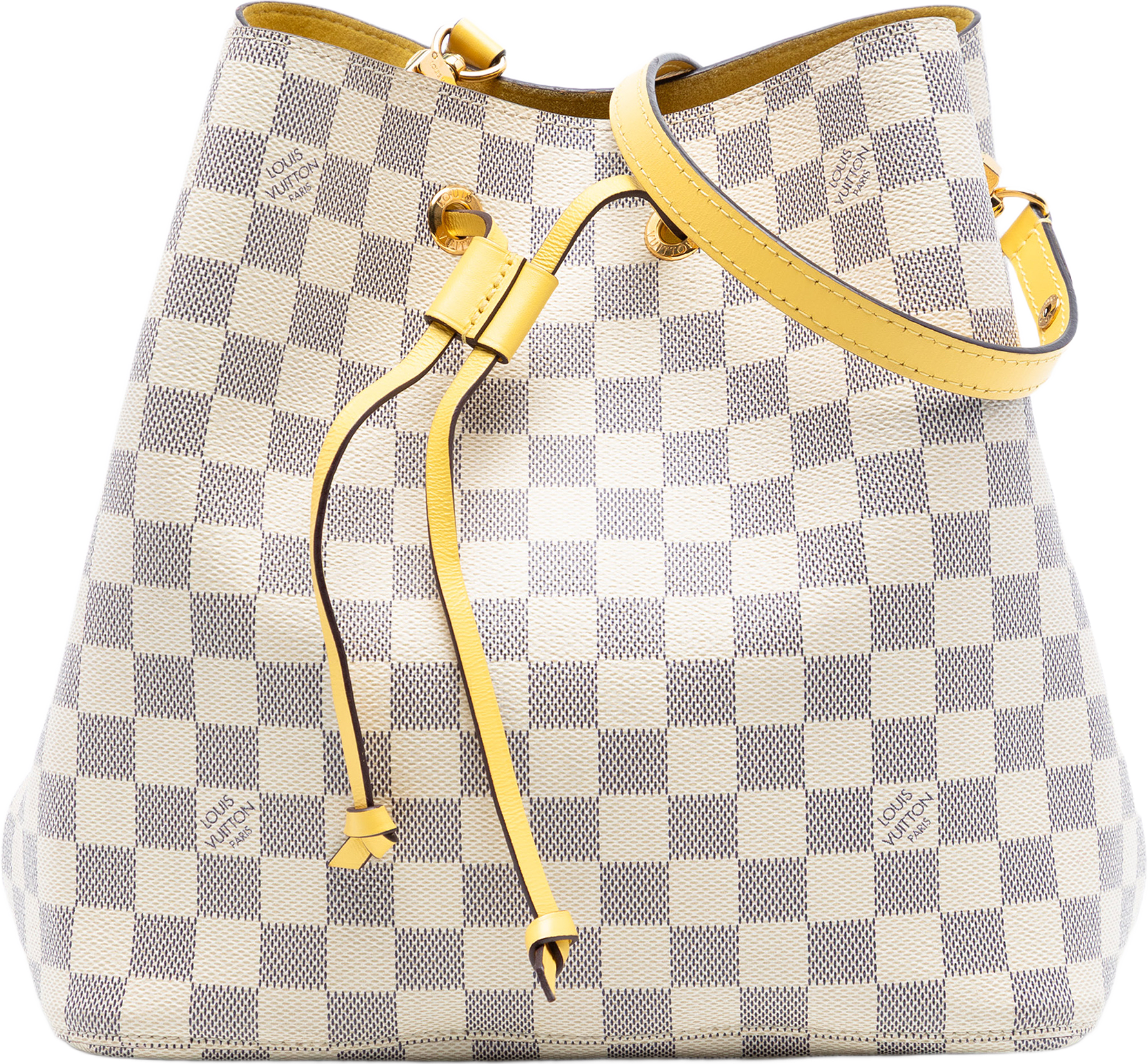 Louis Vuitton Damier Azur Neonoe Mm, från Luxclusif, i färgen white.