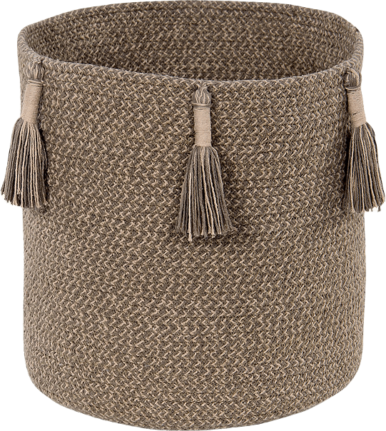 Korg Woody, från LORENA CANALS, i färgen soil brown, linen.