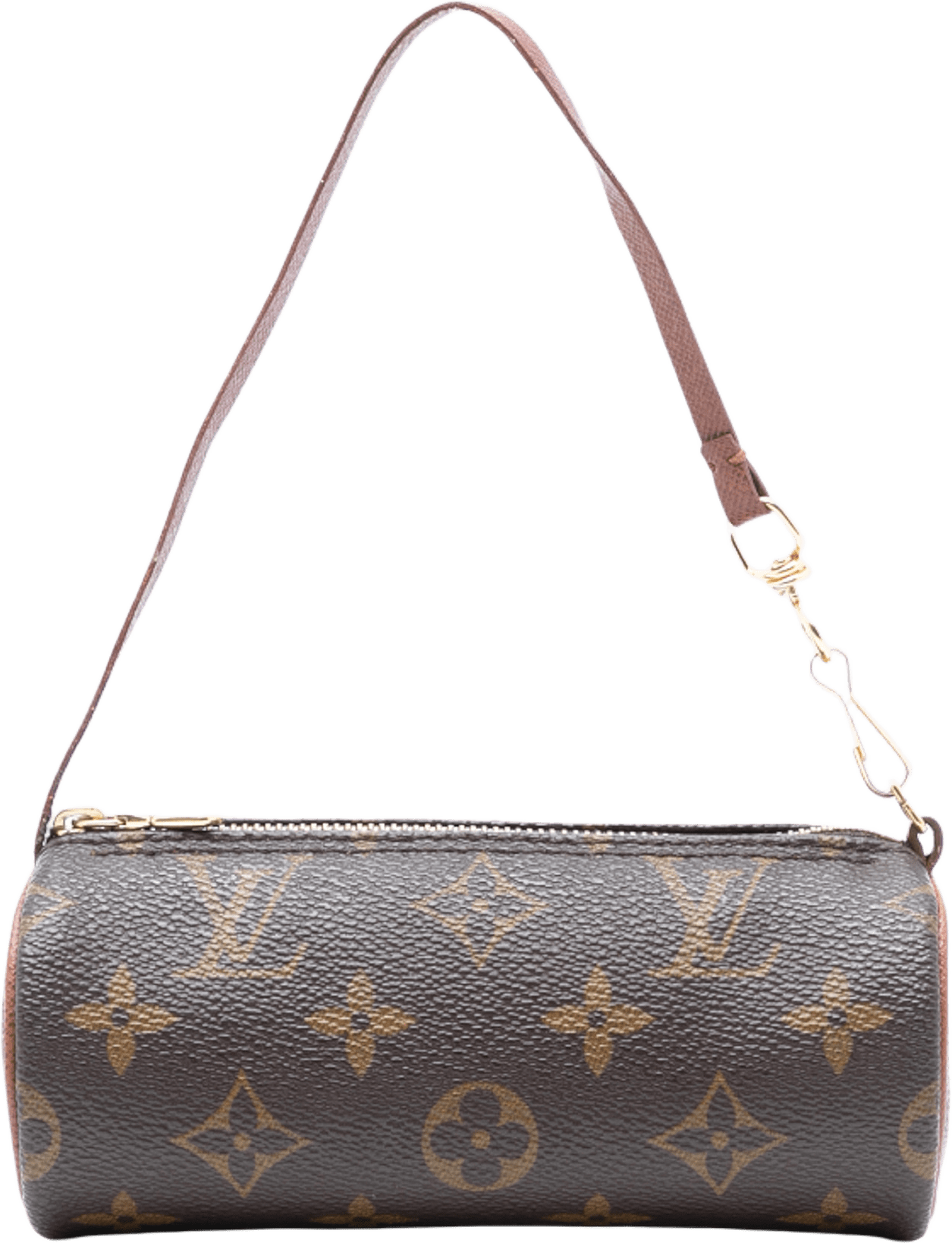 Louis Vuitton Monogram Papillon Pochette, från Luxclusif, i färgen brown.