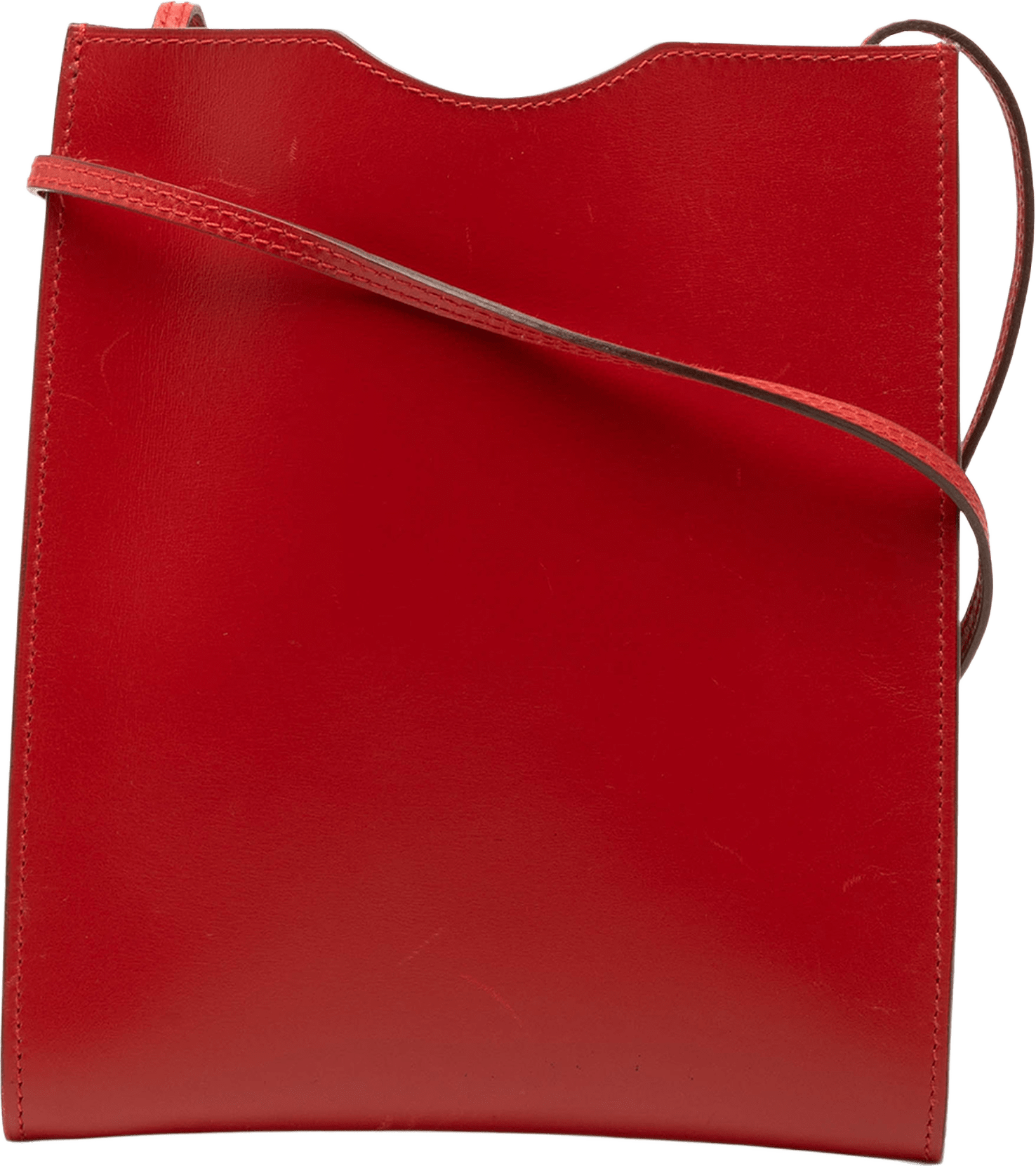 Hermès Box Calf Onimaitou, från Luxclusif, i färgen röd.
