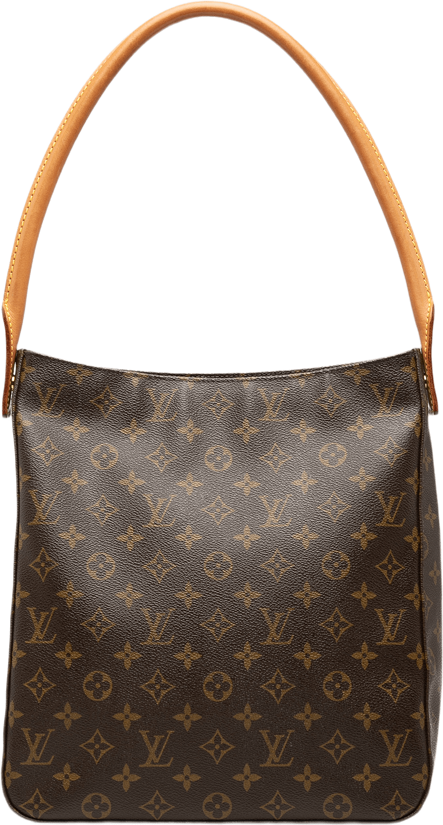 Louis Vuitton Monogram Looping Gm, från Luxclusif, i färgen brun.