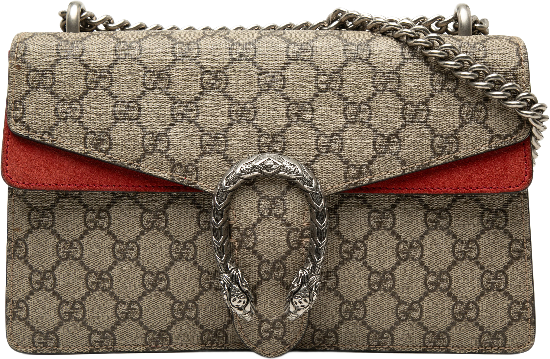 Gucci Medium Gg Supreme Dionysus Shoulder Bag, från Luxclusif, i färgen beige.