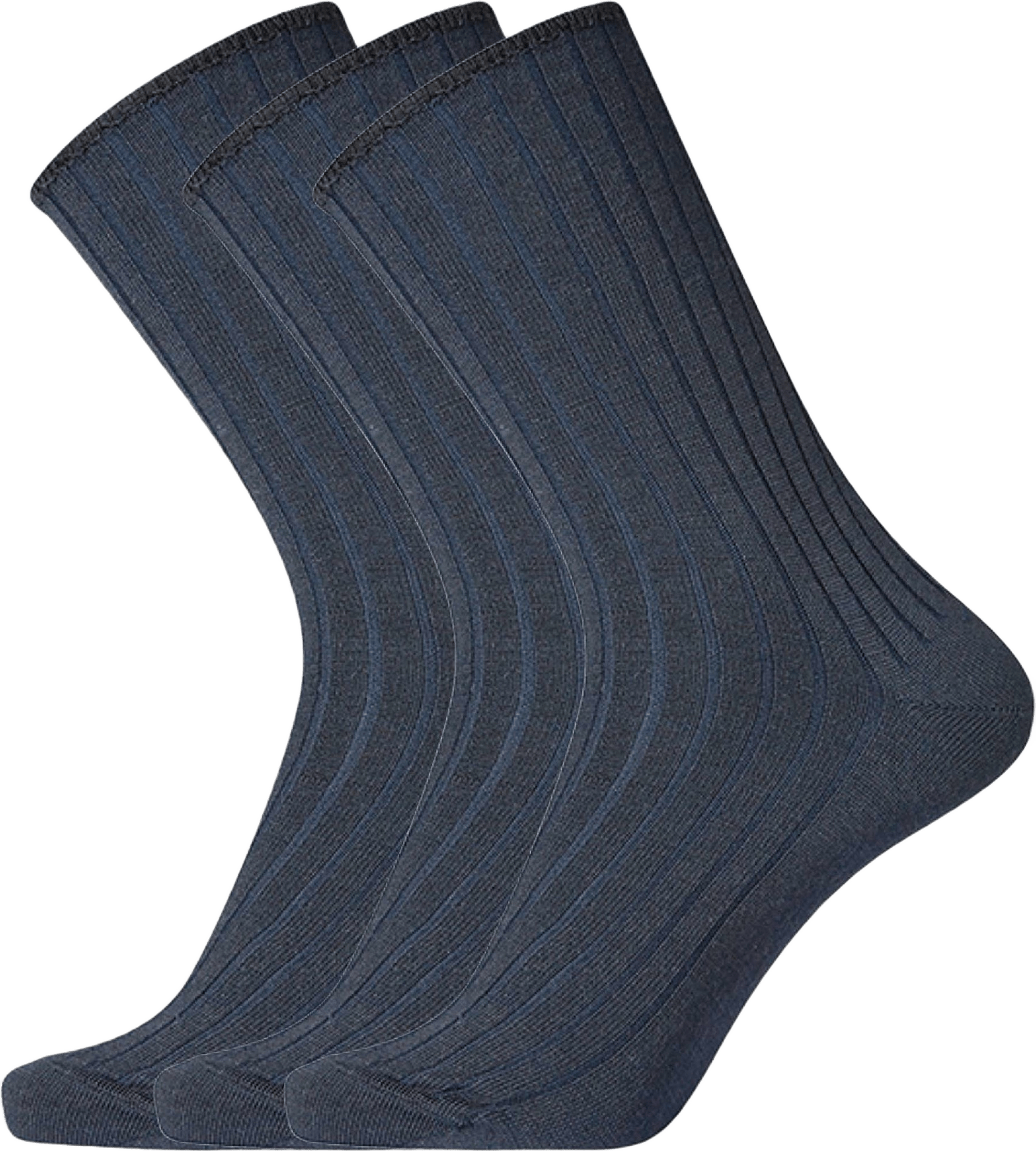 3-pack "no Elastic" Strumpor | Ull | Grå