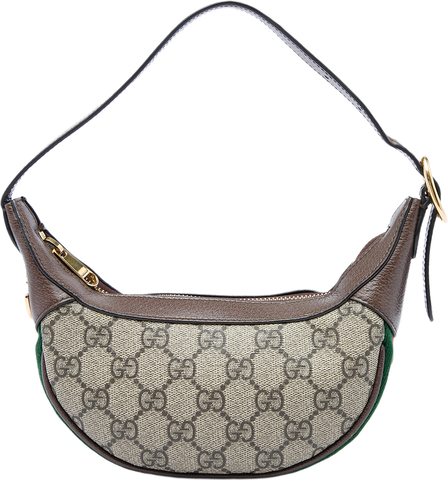 Gucci Mini Gg Supreme Web Ophidia Shoulder Bag, från Luxclusif, i färgen beige.