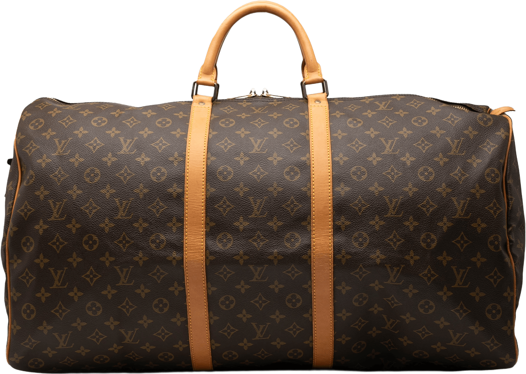 Louis Vuitton Monogram Keepall 60, från Luxclusif, i färgen brown.