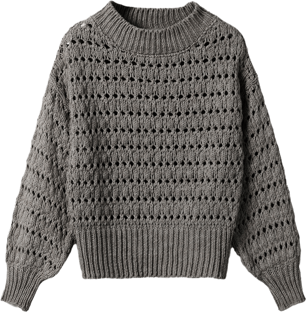 Loranne Knit - Dark Grey Mel., från Noella, i färgen dark grey mel..