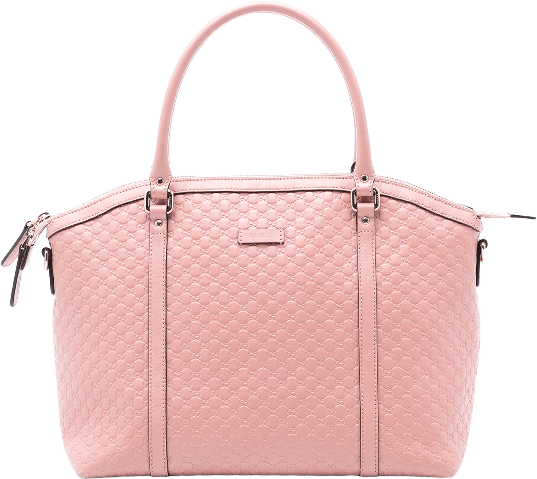 Gucci Large Microguccissima Dome Satchel, från Luxclusif, i färgen pink.