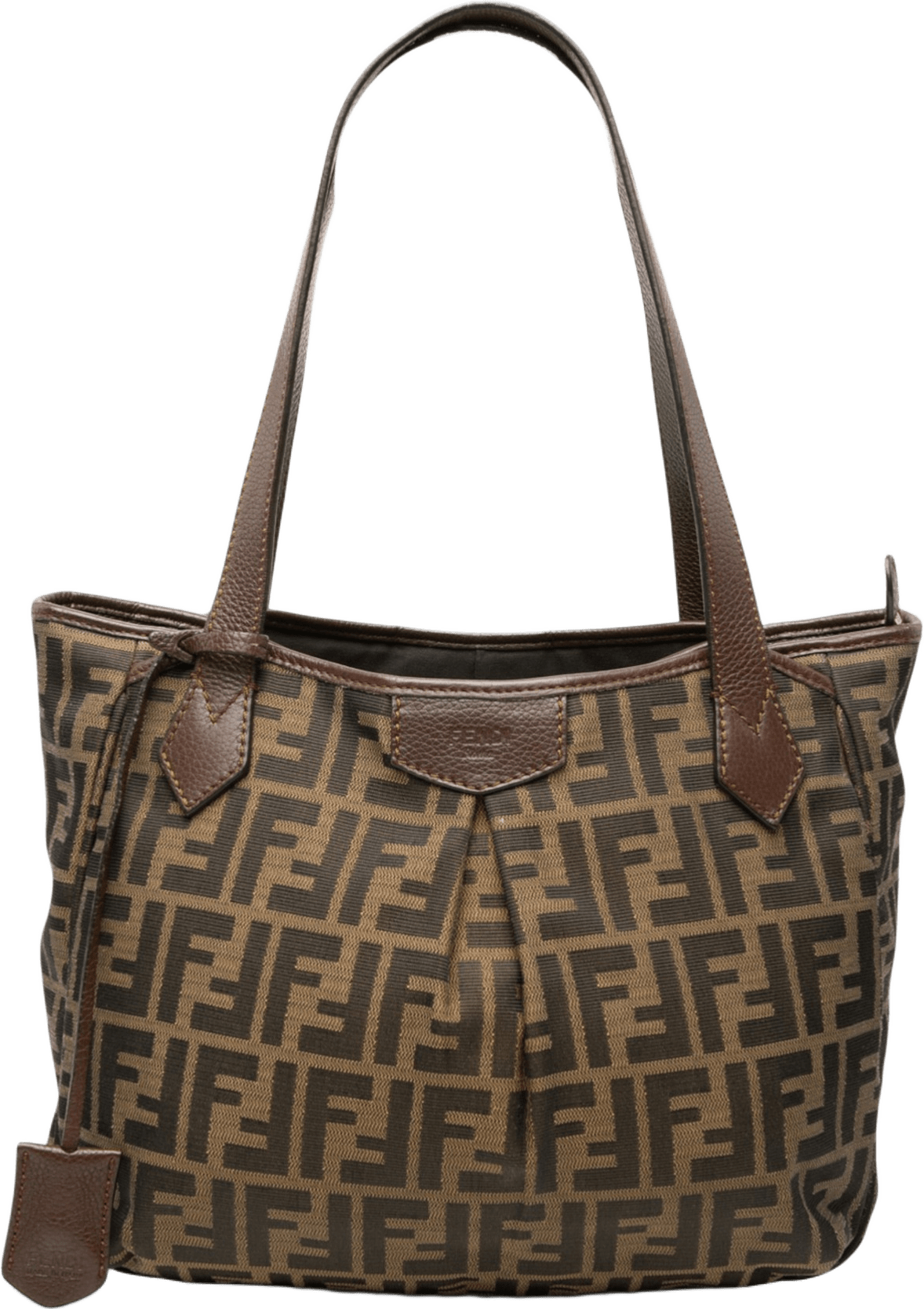 Fendi Zucca Canvas Grande Shopping Tote, från Luxclusif, i färgen brown.