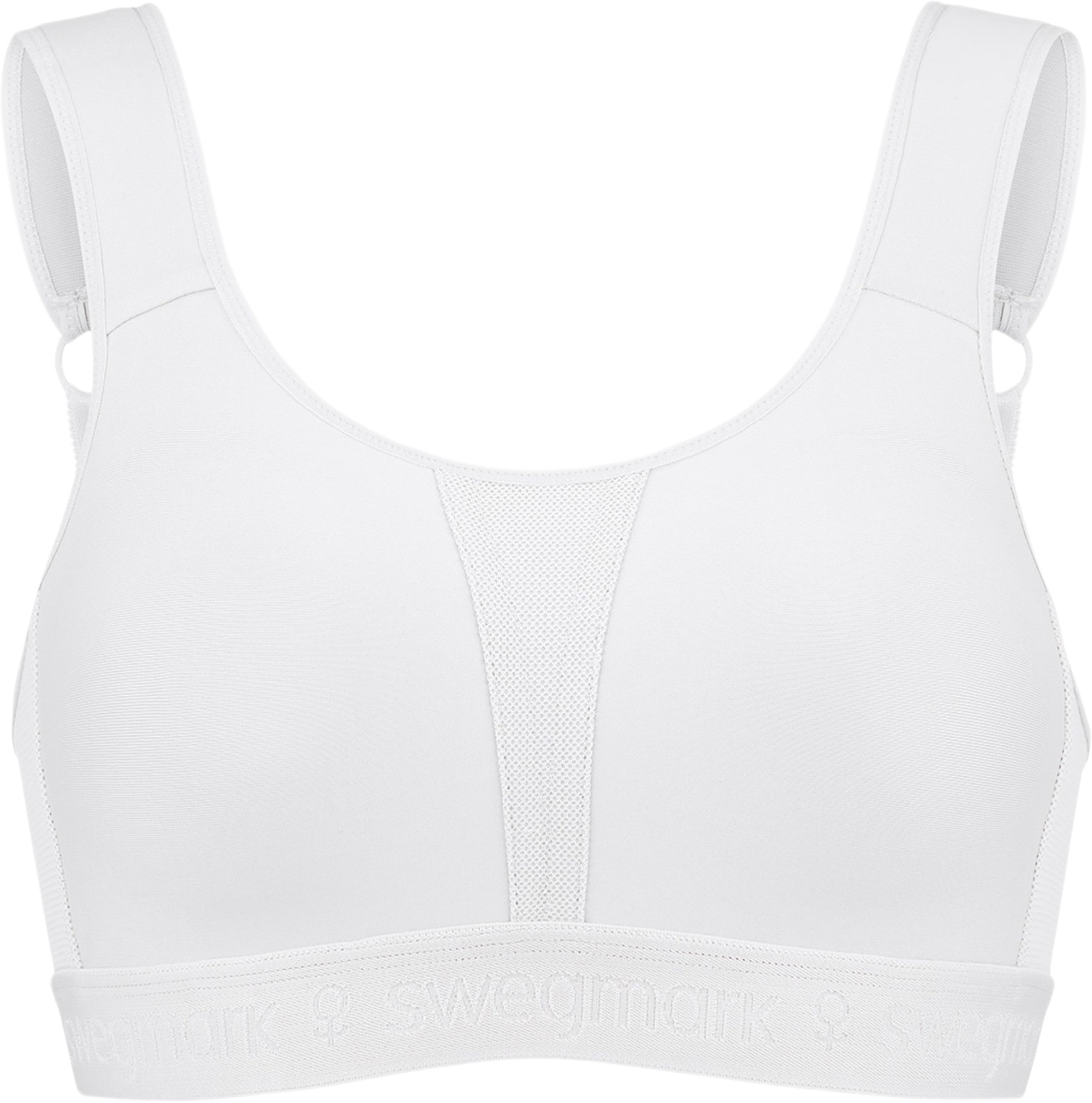 Kimberly Iconic Sport-bh, från Swegmark, i färgen white.