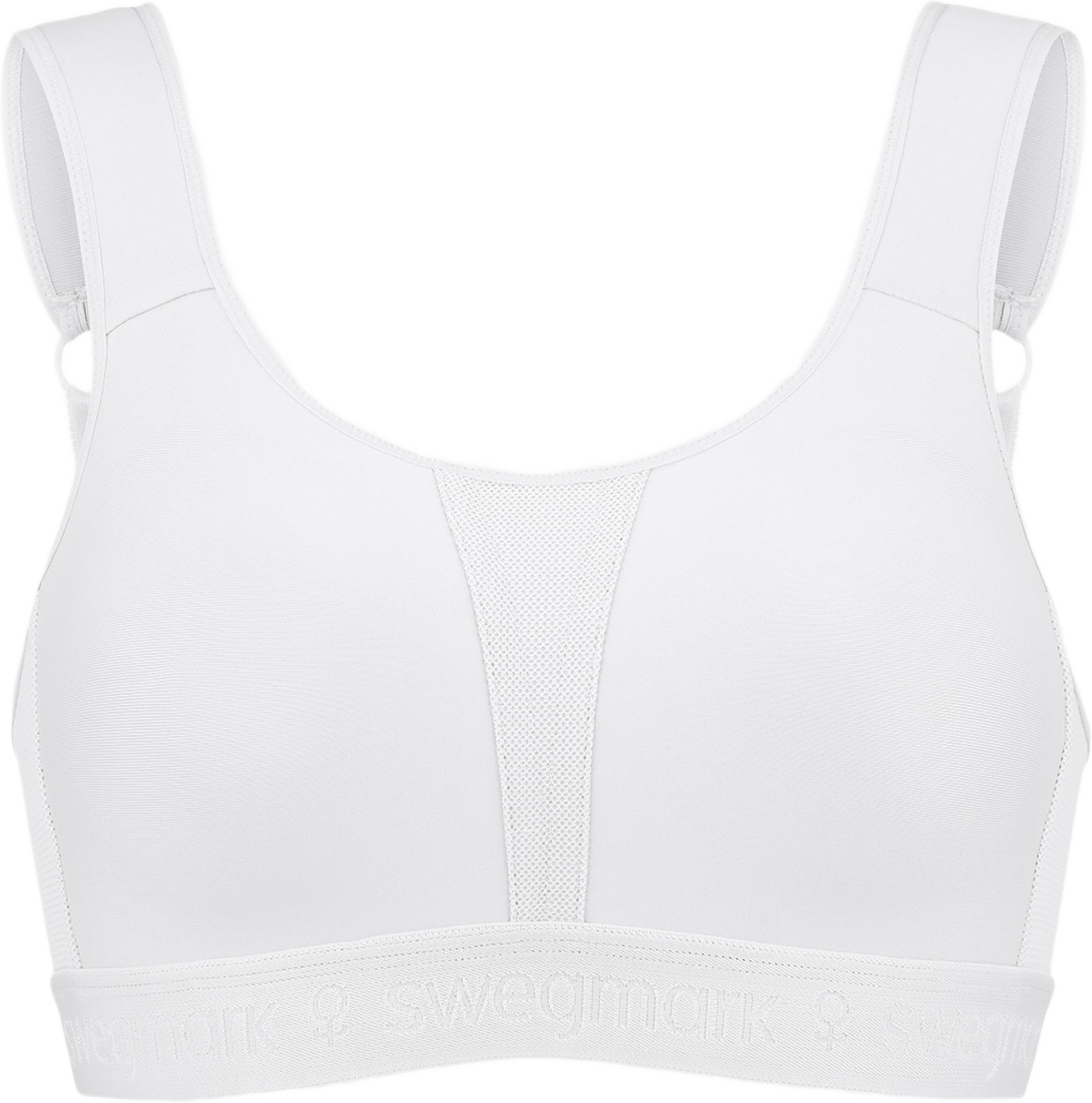 Kimberly Iconic Sport-bh, från Swegmark, i färgen white.