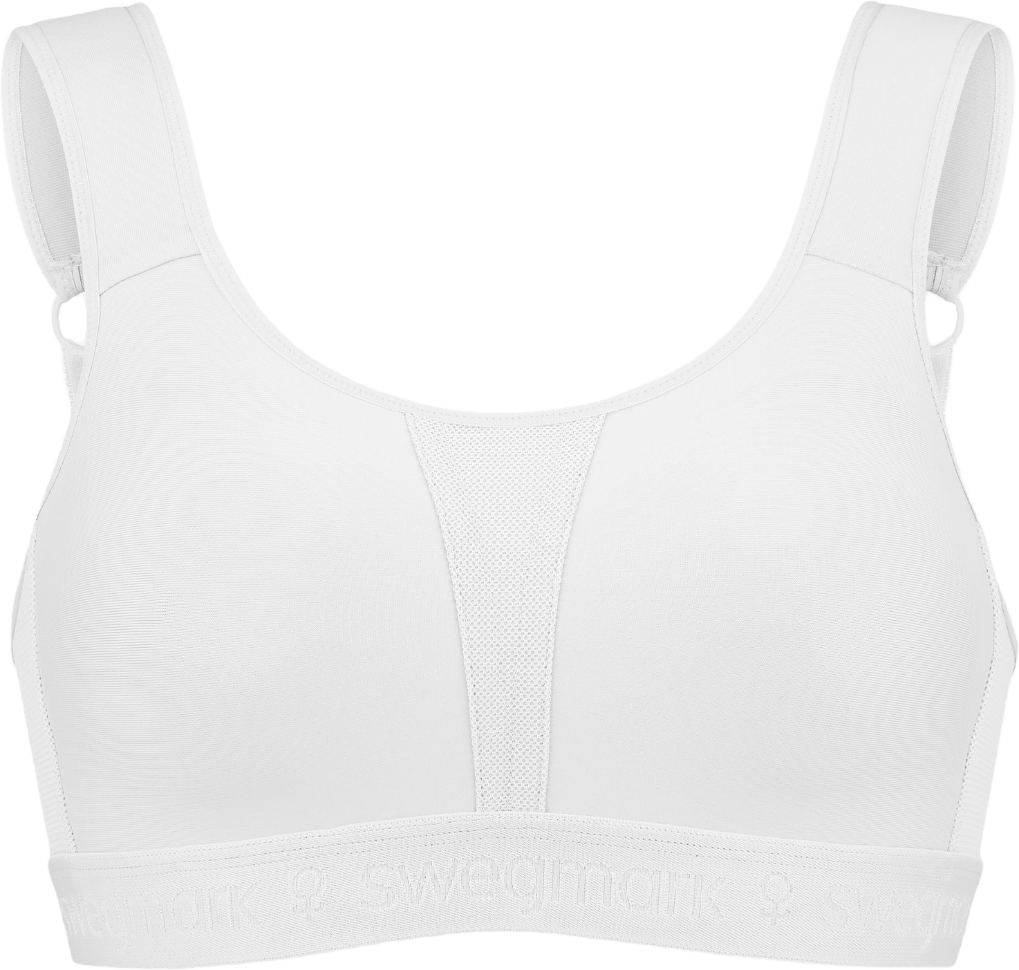 Kimberly Iconic Sport-bh, från Swegmark, i färgen vit.