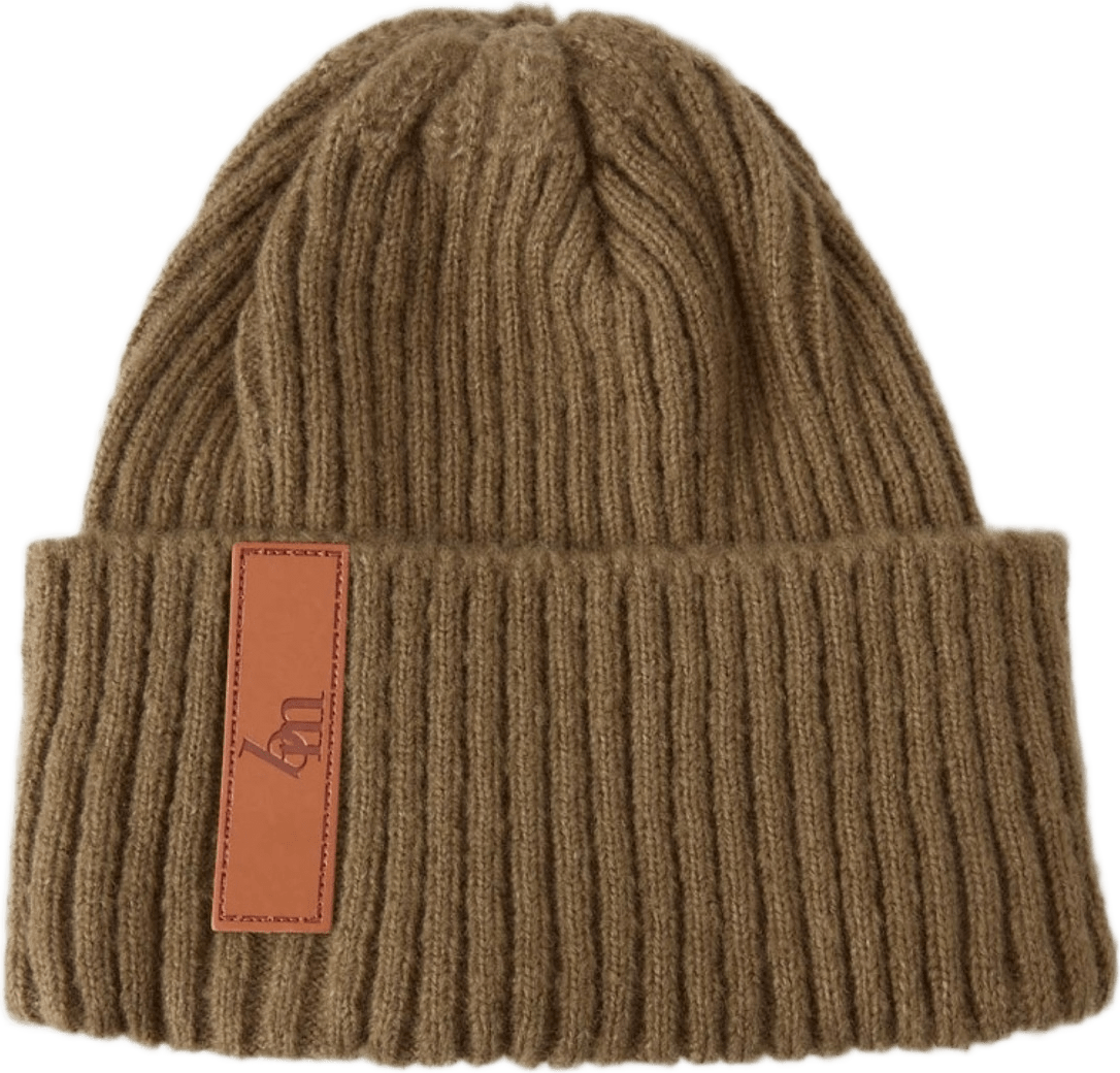 Beanie - Vuxen, från BabyMocs, i färgen greige.