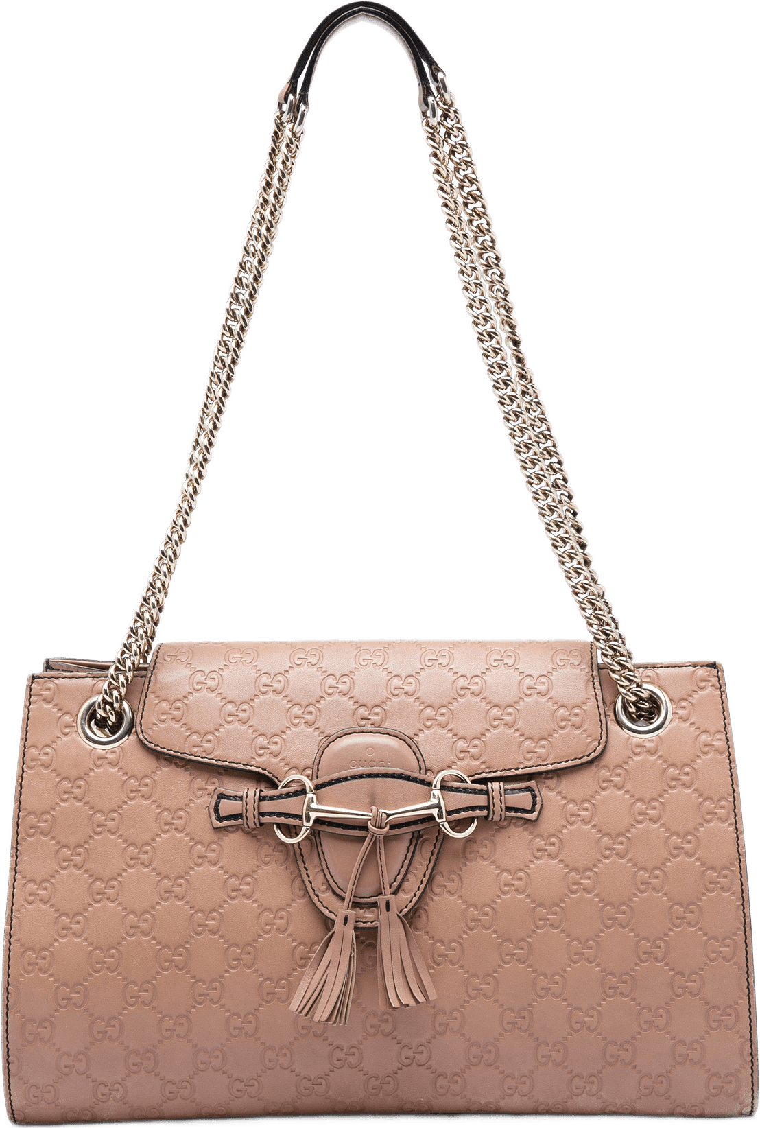 Gucci Large Guccissima Emily Shoulder Bag, från Luxclusif, i färgen brun.