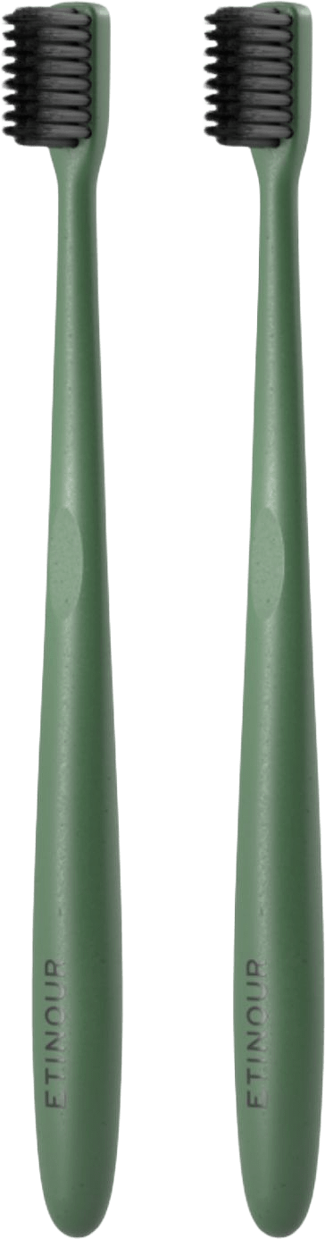 Essential Toothbrush Duo Kit, från Etinour, i färgen green.