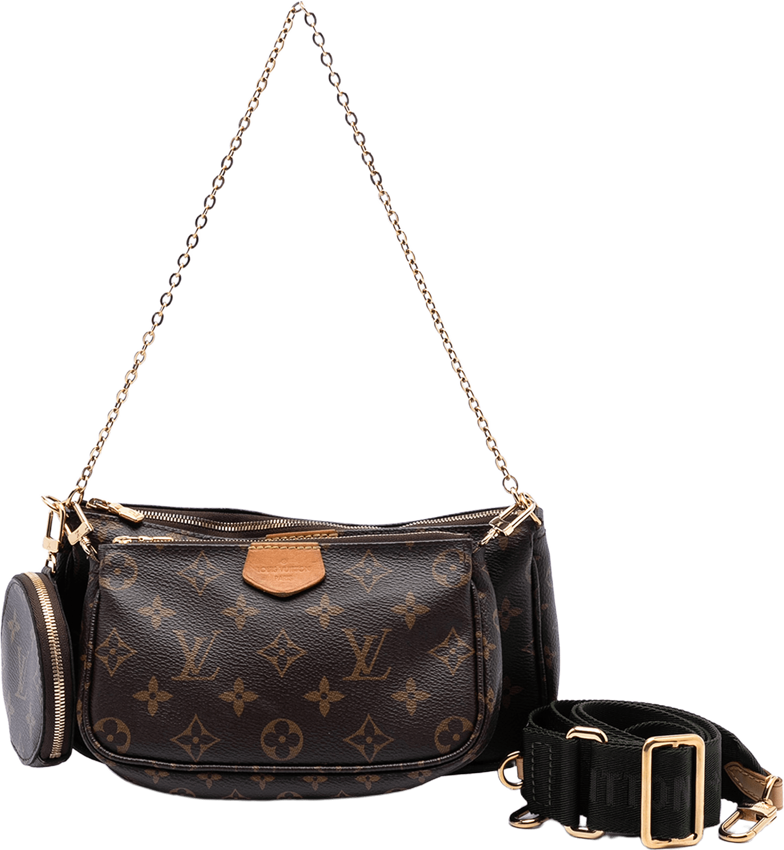 Louis Vuitton Monogram Multi Pochette Accessoires, från Luxclusif, i färgen brown.