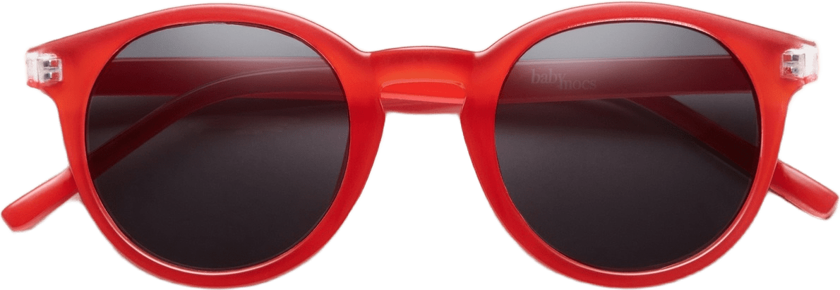 Babymocs Solglasögon Classic Shape - Barn, från BabyMocs, i färgen red.