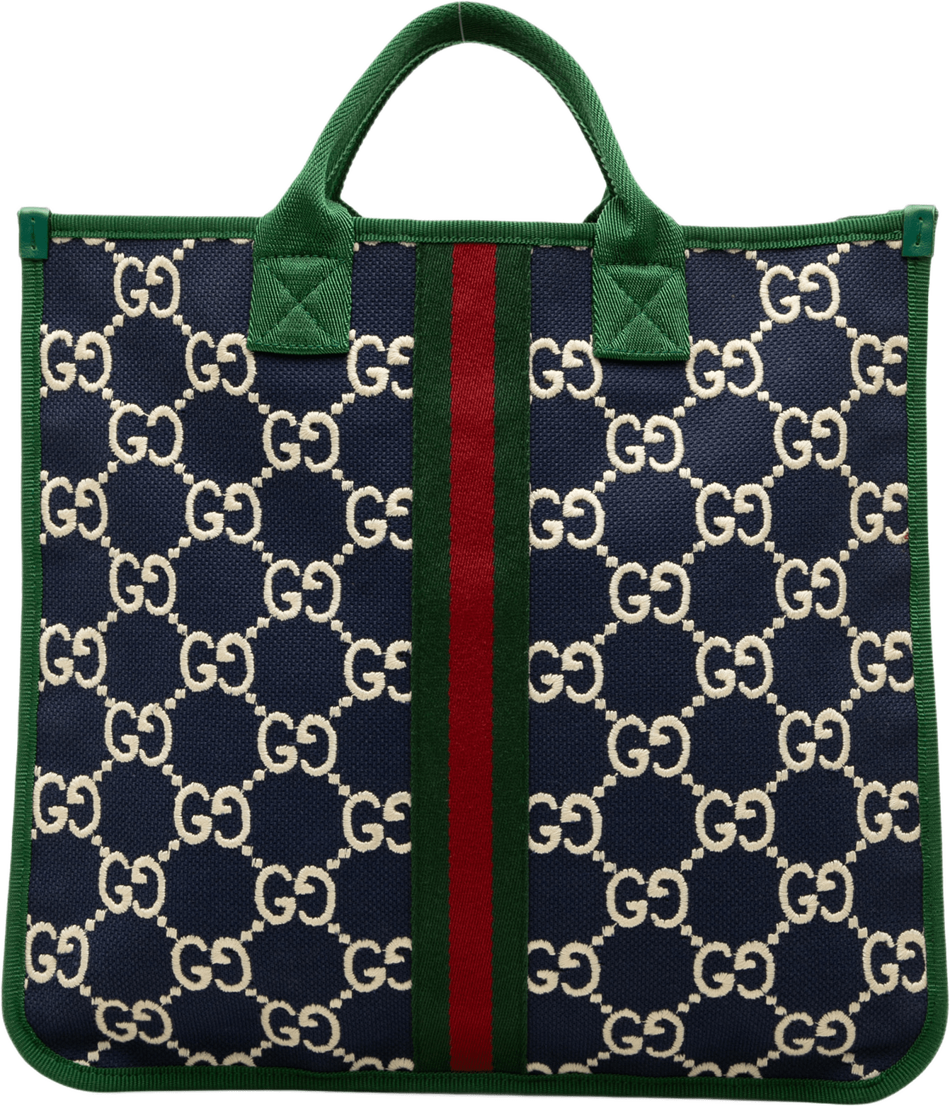 Gucci Childrens Gg Nylon Web Tote, från Luxclusif, i färgen blå.