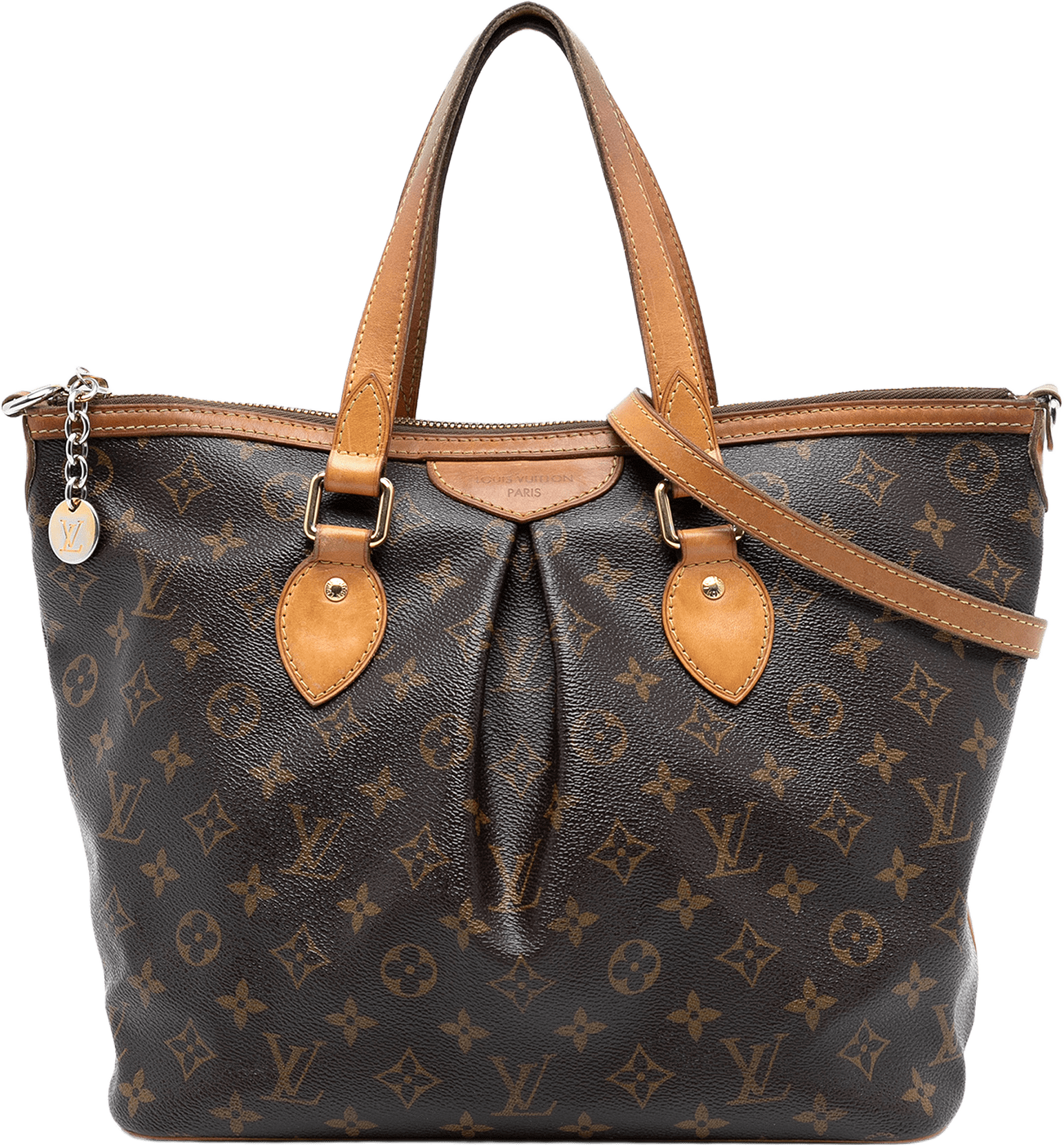 Louis Vuitton Monogram Palermo Pm, från Luxclusif, i färgen brown.