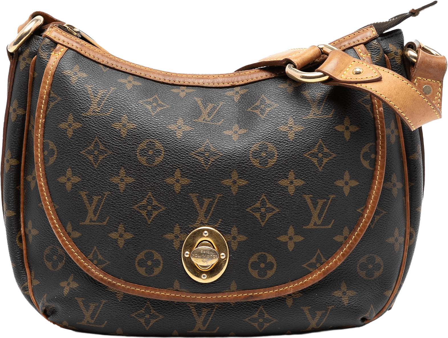 Louis Vuitton Monogram Tulum Pm, från Luxclusif, i färgen brown.