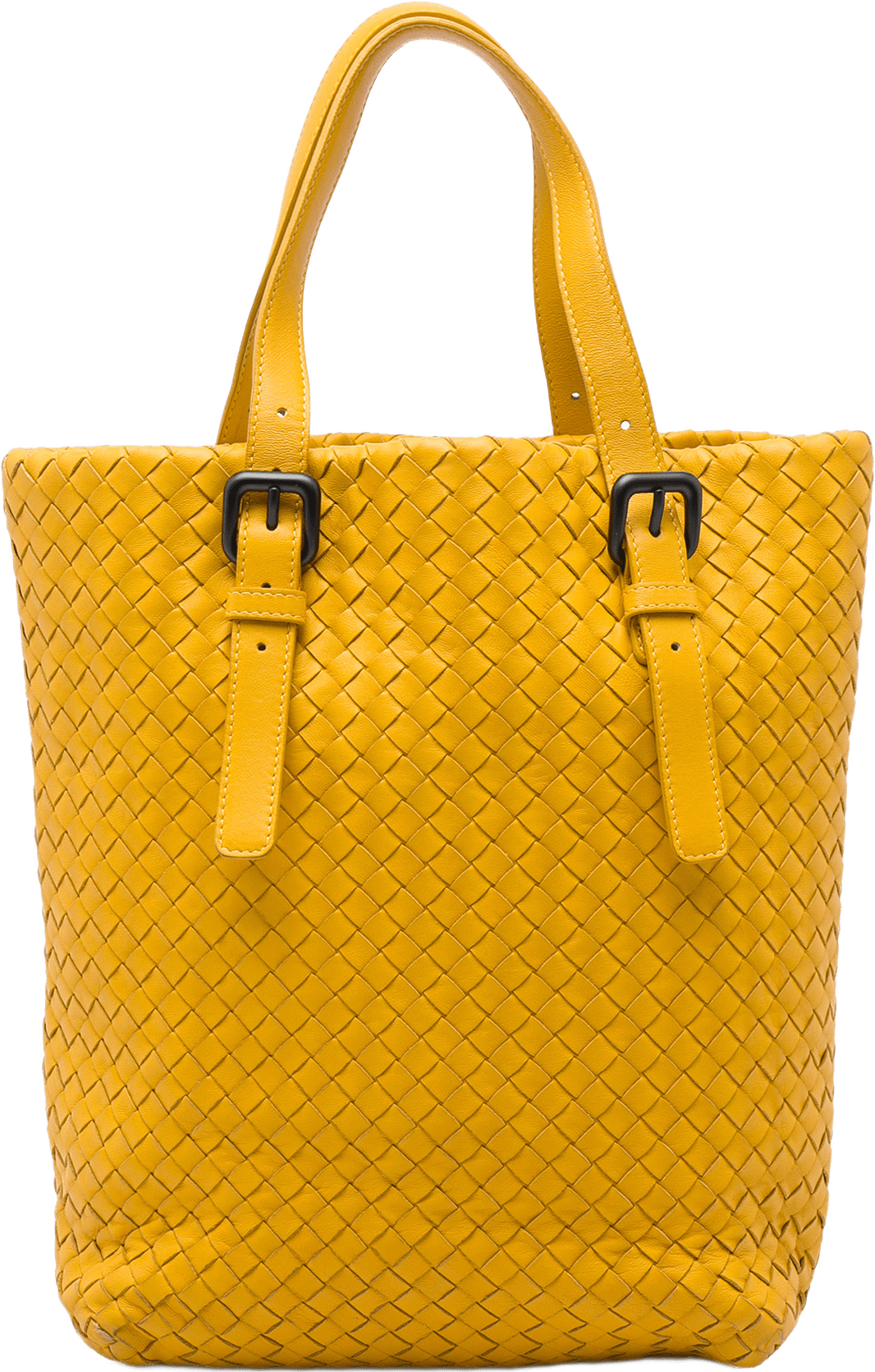 Bottega Veneta Nappa Intrecciato Tote, från Luxclusif, i färgen gul.