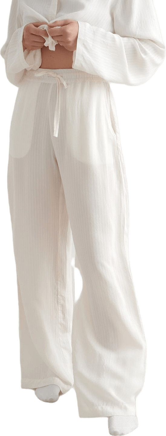 White Pyjama Pants