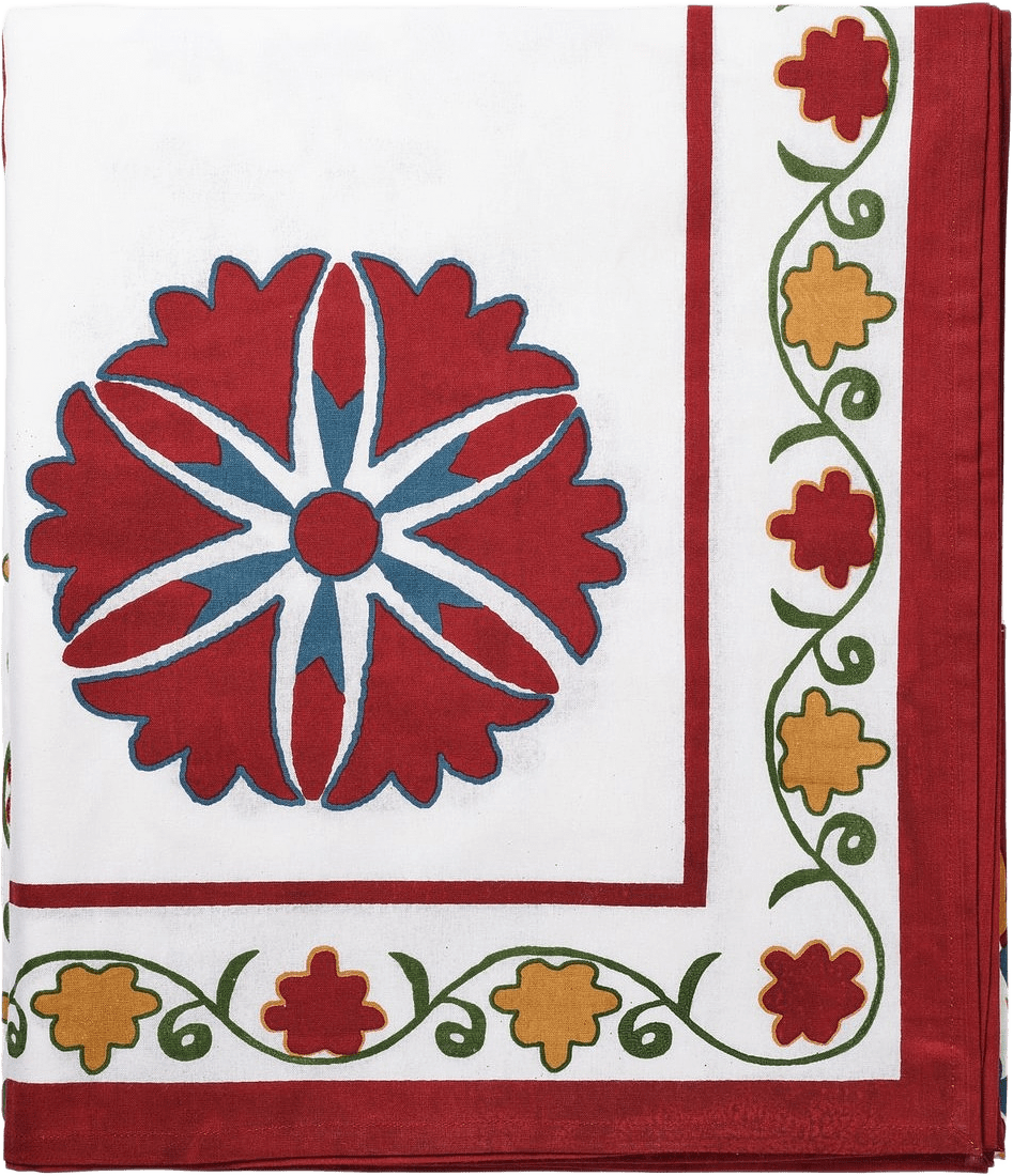 Suzani Bordsduk - 150x250, från Pick A Poppy, i färgen multi.