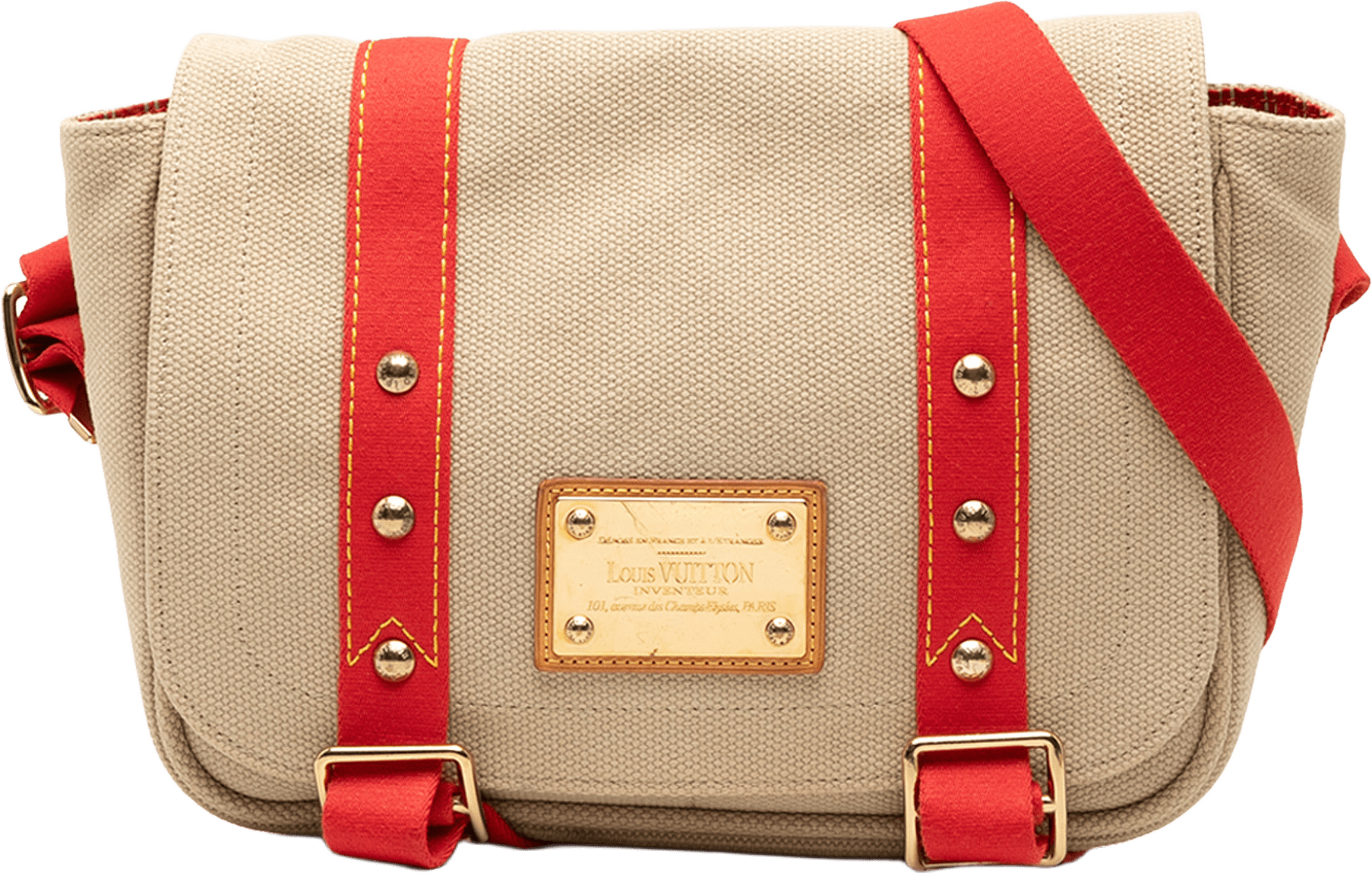 Louis Vuitton Antigua Besace Pm, från Luxclusif, i färgen beige.