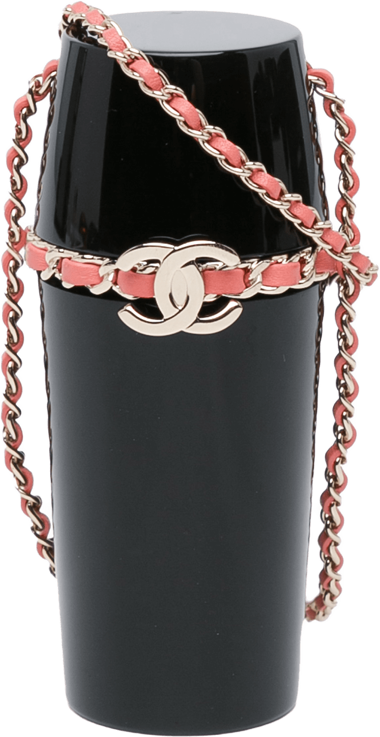 Chanel Lucite Lipstick Case On Chain