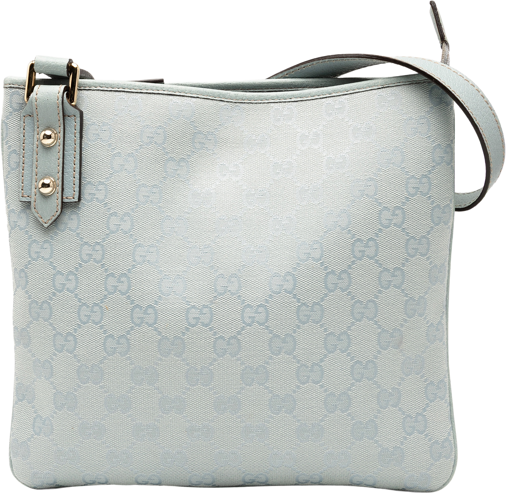 Gucci Gg Canvas Crossbody, från Luxclusif, i färgen light blue.