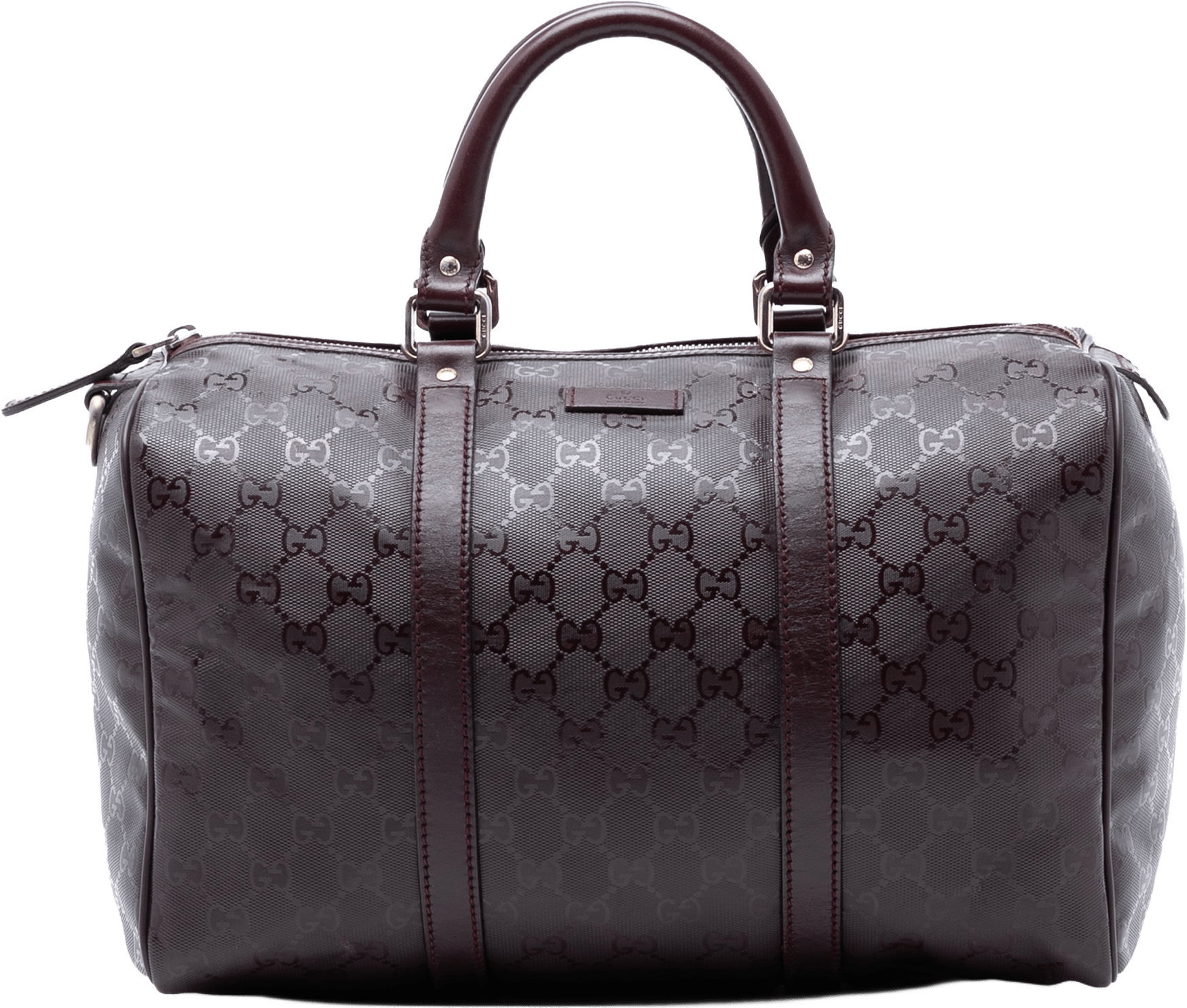 Gucci Medium Gg Imprime Joy Boston Bag, från Luxclusif, i färgen plum.