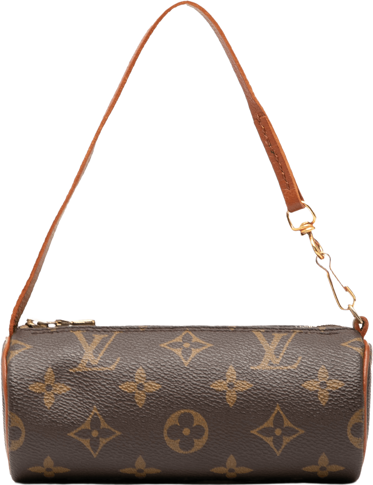 Louis Vuitton Monogram Papillon Pochette, från Luxclusif, i färgen brown.