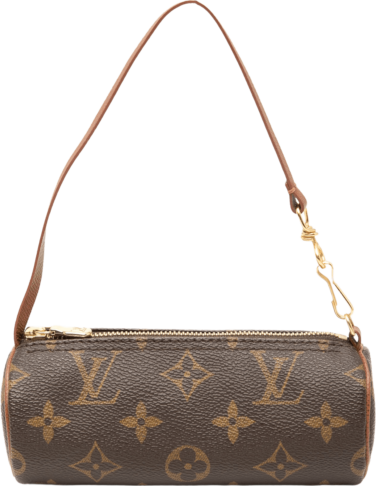 Louis Vuitton Monogram Papillon Pochette, från Luxclusif, i färgen brown.