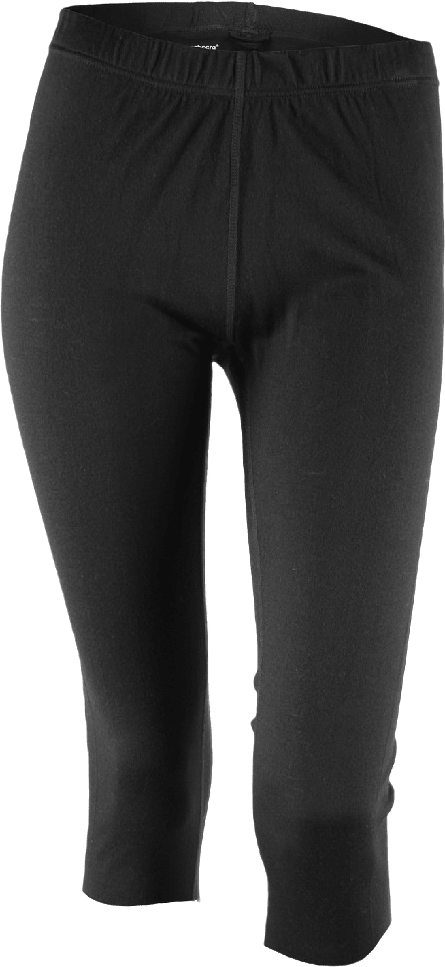Merino Warm Knee Pants Women, från Bagheera, i färgen black.