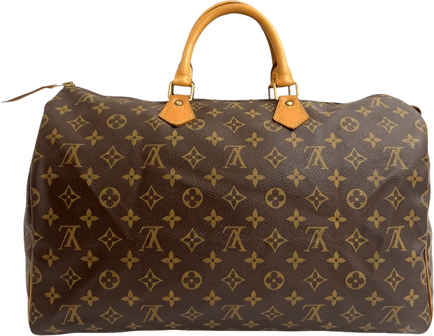 Louis Vuitton Monogram Speedy 40, från Luxclusif, i färgen brown.