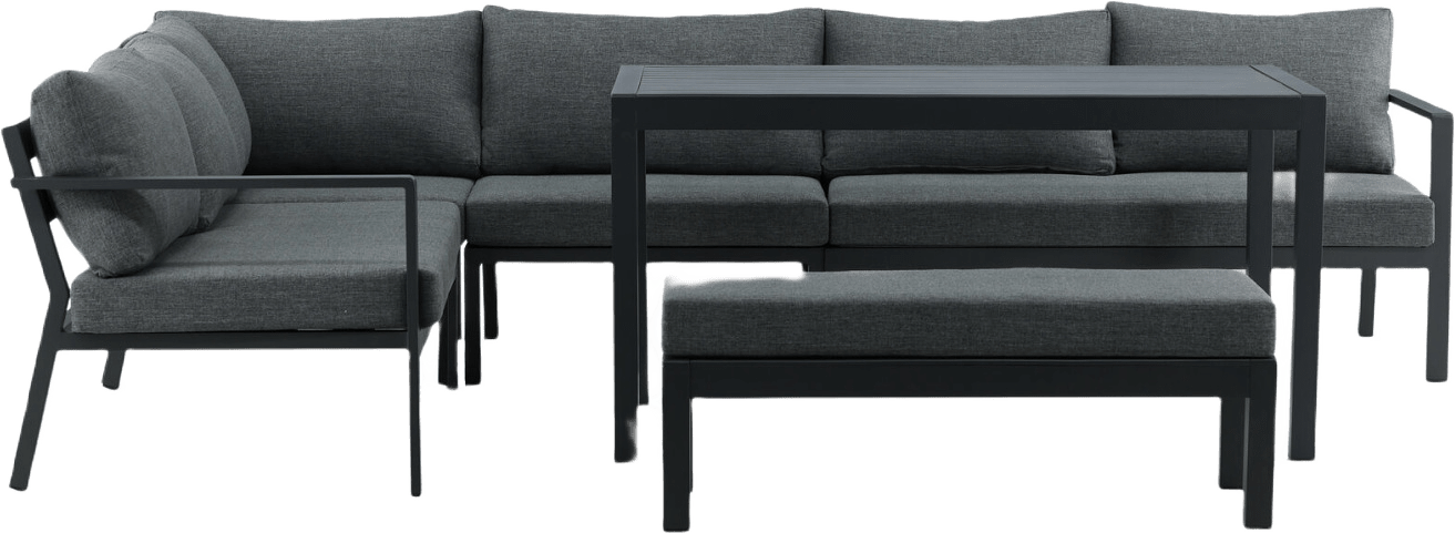 Ramos Hörnsoffgrupp, från Venture Home, i färgen black.