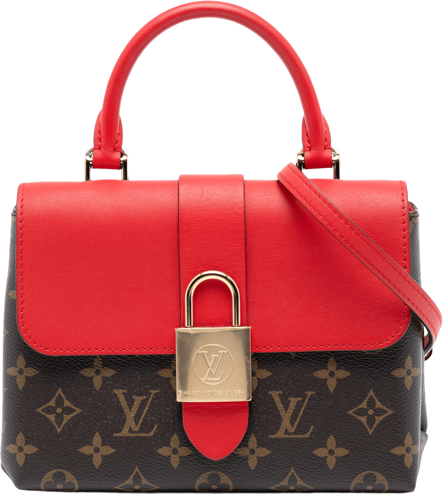 Louis Vuitton Monogram Locky Bb, från Luxclusif, i färgen brown.