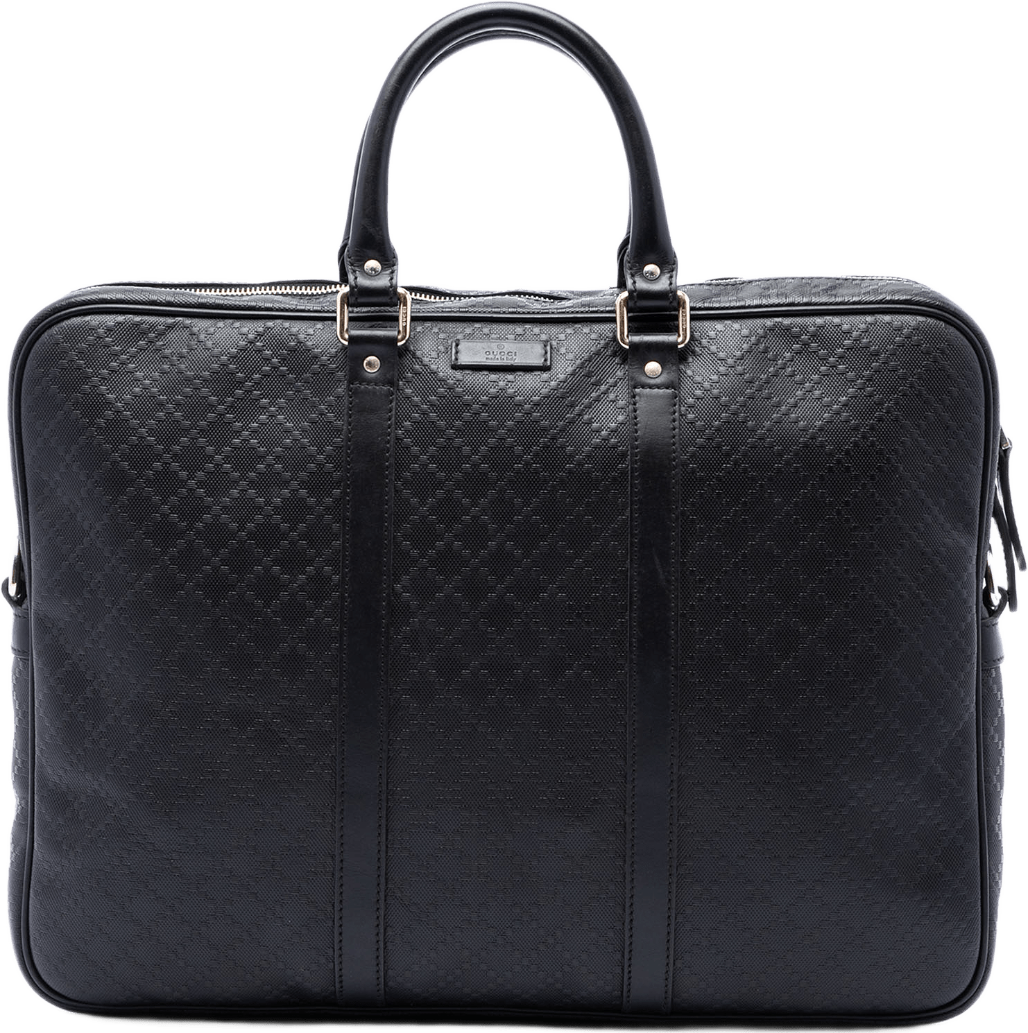 Gucci Diamante Calfskin Business Bag, från Luxclusif, i färgen svart.